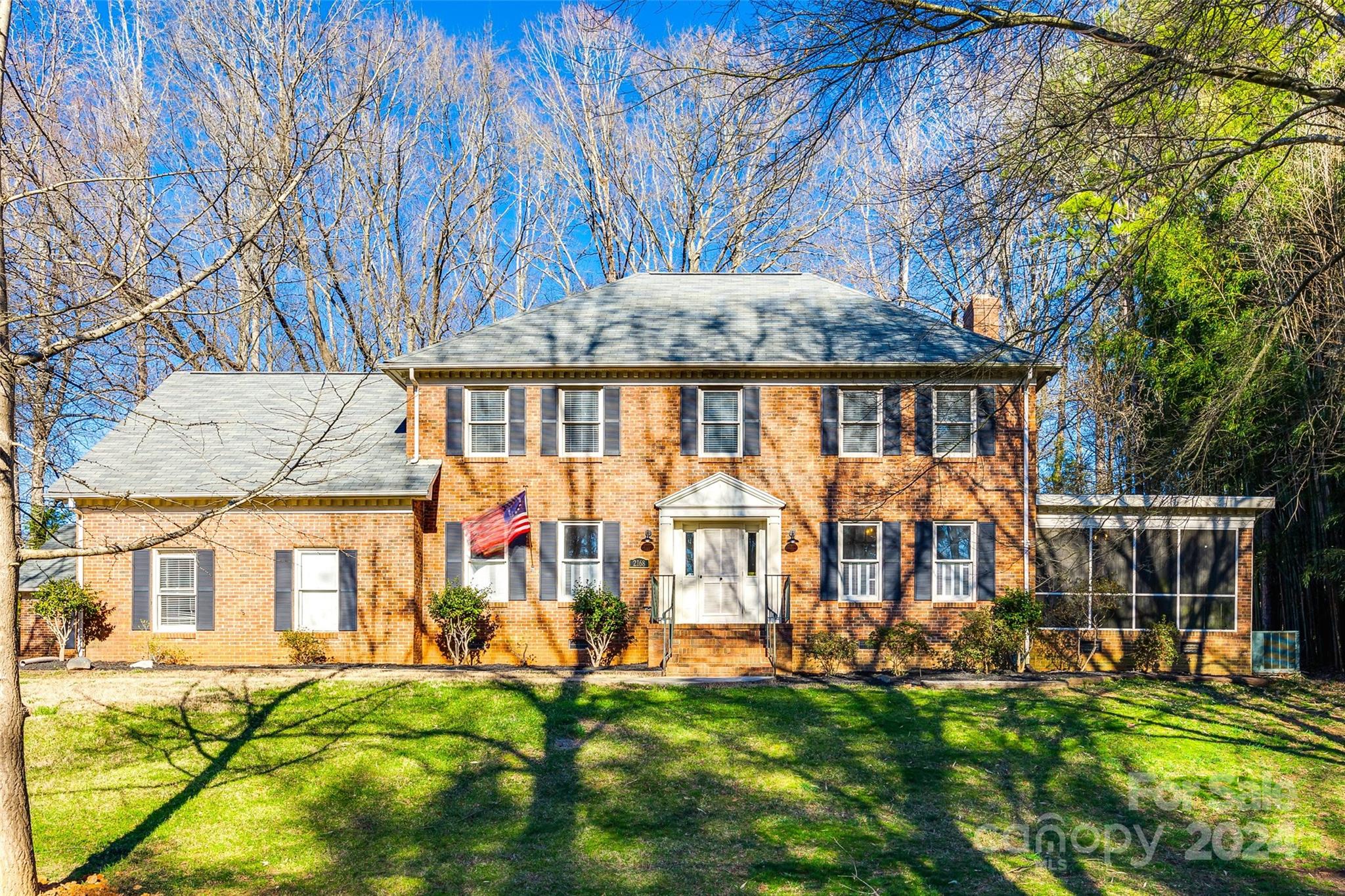Coveted home in Swan Meadows neighborhood has fully brick timeless elegance and durability with brand new shutters added. The Spacious layout with 5 bedrooms and 3.5 bathrooms, ideal for multigenerational living. Grand entrance foyer welcomes guests with newly refinished hardwood floors throughout main living areas. Abundant natural light throughout with large windows, creating a warm and inviting atmosphere. Fresh cabinetry with yards of leathered granite is equipped with modern appliances and ample storage. Owner’s suite offers a private retreat with newly tiled shower and ensuite bathroom. Secondary bedrooms offer versatility for guests, home office, or hobbies with another ensuite attached on split bedroom plan. Convenient location in a sought-after neighborhood, close to highway access, entertainment, shopping and schools.