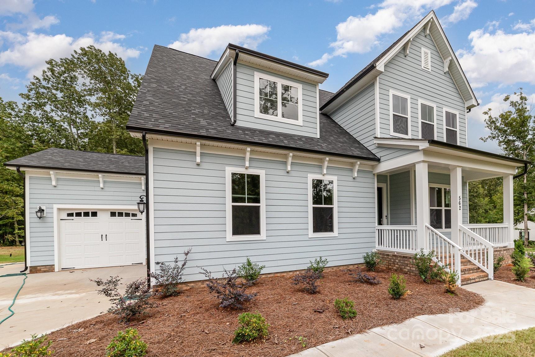RECENT PRICE REDUCTION! MOVE-IN-READY NEW CONSTRUCTION ON OVER AN ACRE OF LAND.  Elegant, primary suite down plan, 10' ceilings down, 9' ceilings up, that includes over $40k in upgrades. Epicurean Kitchen w/floor to-ceiling cabinets, granite countertops & large island with farmhouse sink that opens to Family Room w/coffered ceiling, gas fireplace, & Dining Area opening to covered patio! Owner suite bath has tiled huge walk-in shower, double bowl vanity w/granite countertops, and large walk-in closet. Study can be used as office or formal dining. Hardwoods throughout 1st floor.  2nd floor offers spacious loft for fun. Secondary Bedrooms have walk-in closets & Bedroom 2 & 3 has Jack & Jill bath. Back on market due to buyer contingency falling through. Encapsulated and conditioned crawl space! Other homesites and plans, ranging 2800-4400 sq ft, available!