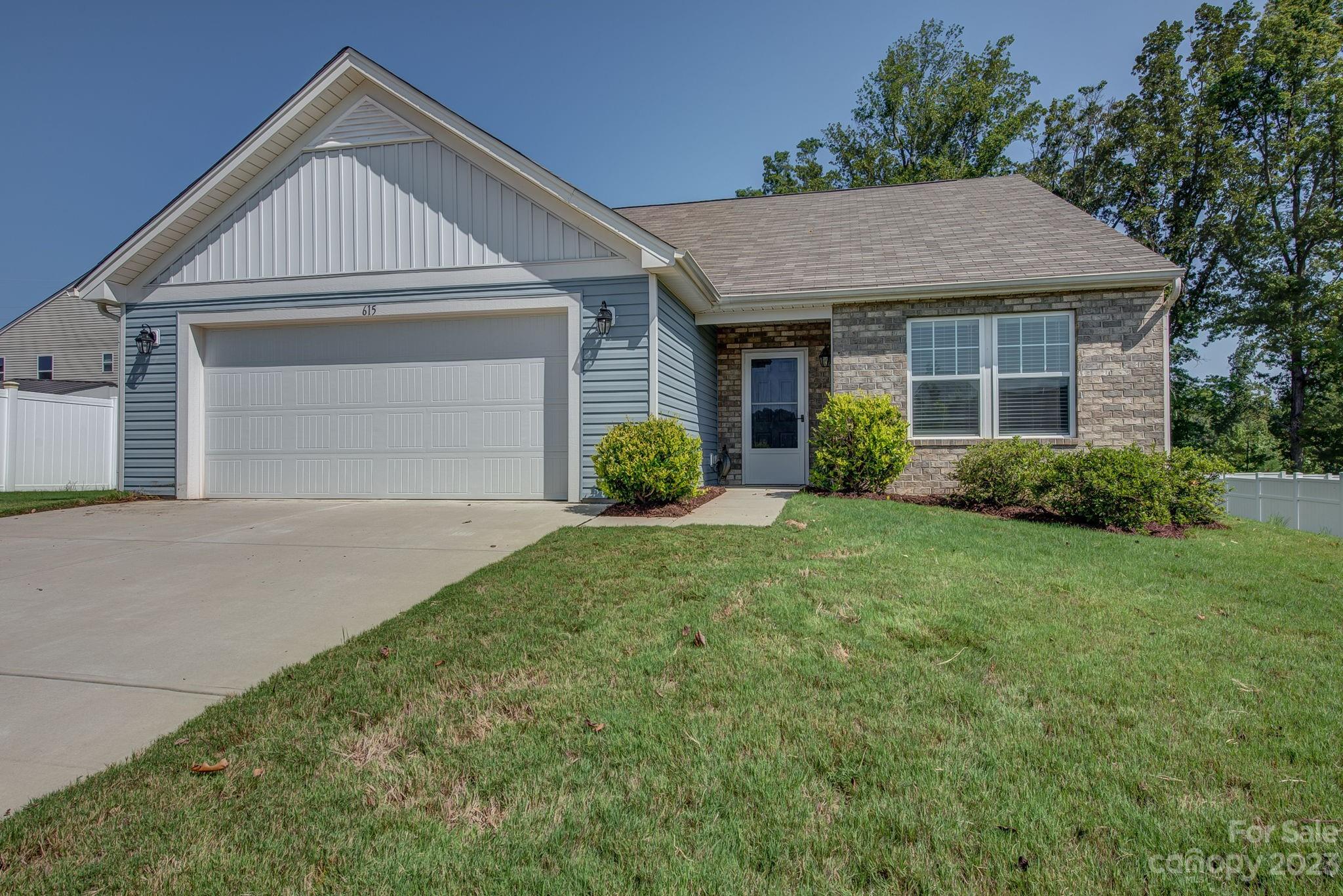 WELCOME HOME to this beautiful and well maintained 3-bedroom, 2-bathroom ranch. One of the very few ranch homes in the Austen Lakes Community! Move in ready featuring a nice open floor plan with 9’ ceilings and a large living room perfect for entertaining. The kitchen includes an abundance of cabinets, granite countertops, tiled backsplash, stainless steel appliances, and a walk-in pantry. Enjoy privacy in the large primary suite which includes a spacious walk-in closet, bathroom with dual vanities, granite countertops, and a glass enclosed shower. Secondary bedrooms have plenty of closet space and share a bathroom with granite countertop and tub/shower combo. The walk-in laundry / utility room includes a washer, dryer hookups and plenty of storage space. Also includes an over-sized 2 car garage and beautiful wooded area for your private back yard view.  Short distance to grocery, restaurants, and schools.