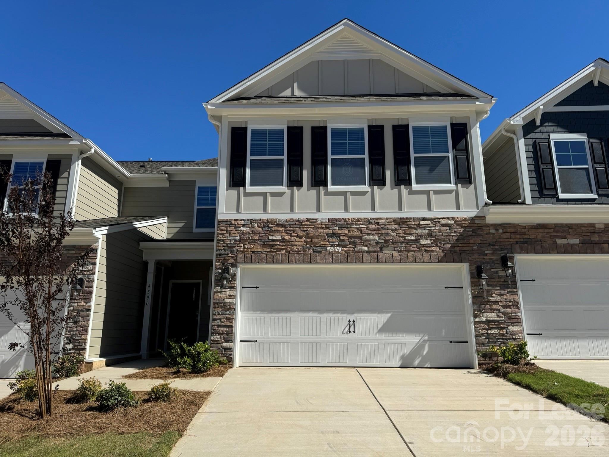 Located in the quiet and newly developed Blackstone Bay community, 4390 Bronze Boulevard offers a perfect blend of modern luxury and suburban tranquility. This expansive 2,570-square-foot townhome features a thoughtful open-concept layout designed for both high-end entertaining and comfortable family living. 4 Bedrooms, 3 Full Bathrooms, and a versatile 2nd-floor loft. A chef’s dream featuring granite countertops, a large central island, stainless steel appliances, a walk-in pantry, and ample cabinetry. Includes a rare main-floor bedroom with a full bath nearby—perfect for guests, a home office, or multigenerational living. A private second-floor retreat with dual vanities, a large walk-in closet, and a luxurious en-suite bath. Enjoy a covered patio and a private setting set back from the main road. Washer/Dryer included.  All utilities are tenant responsibility.