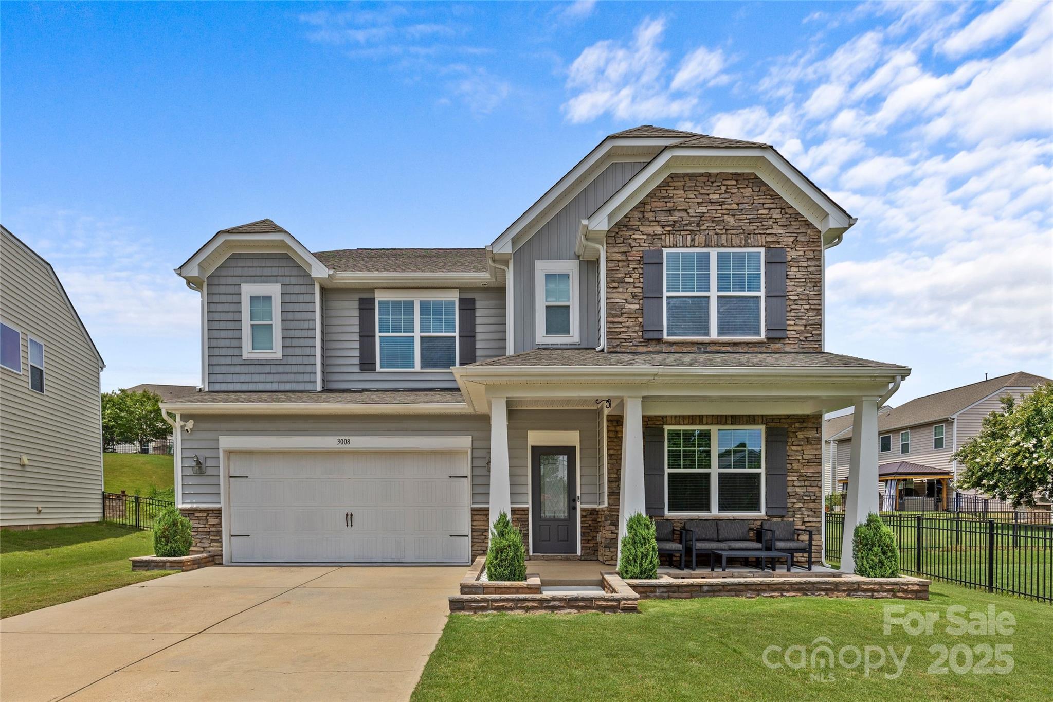 Step into your dream home at 3008 Dundee Lane! This stunning 5-bed, 3-bath home in the heart of the Carolina Reserve community has been completely remodeled with all the bells and whistles. Enjoy the gorgeous luxury laminate floors, a custom kitchen with granite countertops, and tons of storage space. The custom bathrooms feature glass showers and stylish tile floors, perfect for relaxing after a long day. With amazing schools, a clubhouse with a pool, fitness room, and more all within walking distance to all your favorite shops and eateries, this is the perfect place for your family to call home. Don't miss out—this home is a must-see!