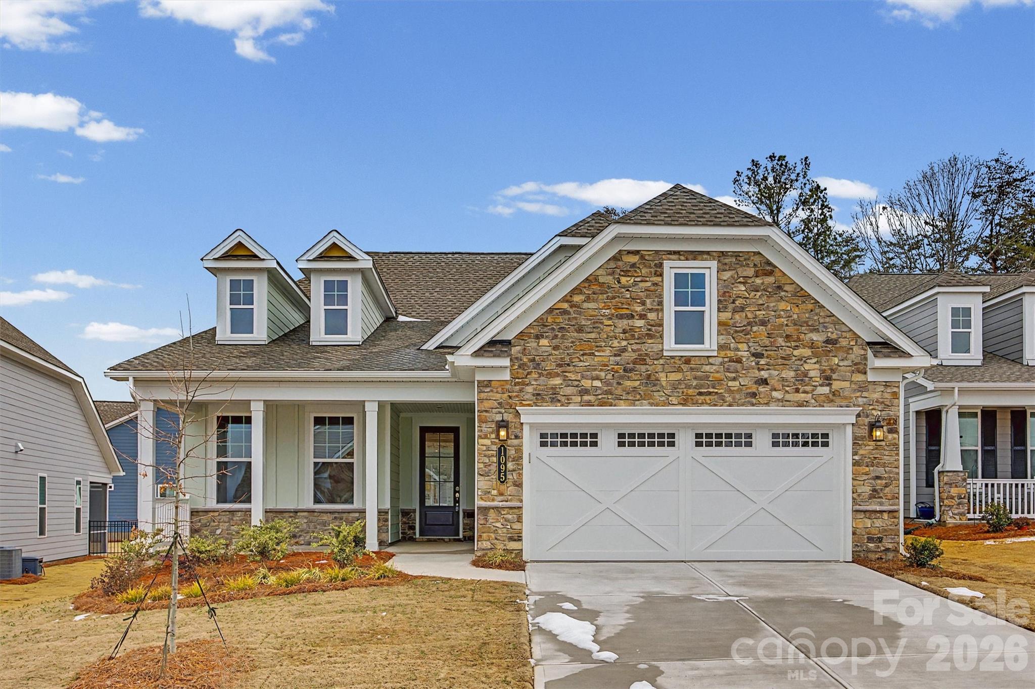 NEW CONSTRUCTION! This Cedar floorplan offers 2 bedrooms, 2 baths, and a office/ den, nestled in a peaceful cul-de-sac within a gated neighborhood. The inviting open floorplan is filled with natural light from oversized windows and an added sunroom, creating bright, airy living spaces throughout. The heart of the home features a gourmet kitchen with tile backsplash, undercabinet lighting, quartz countertops, and pendant lighting over the island. A cozy gas fireplace anchors the Great Room, while a tankless water heater provides comfort and efficiency. Enjoy outdoor relaxation from the extended screened lanai overlooking a generous backyard. Elegant touches include tray ceilings, crown molding, and a built-in Taexx pest control system for added peace of mind. 

Residents of The Gentry at Handsmill enjoy a vibrant active adult lifestyle along with exceptional resort-style amenities, including a beautiful clubhouse, pool, fitness center, private RV and boat storage, wet slips, and a boat ramp. The marina and dry storage leases are available first come first serve. This move-in-ready home blends luxury, convenience, and lifestyle—everything you need to begin your next best chapter.