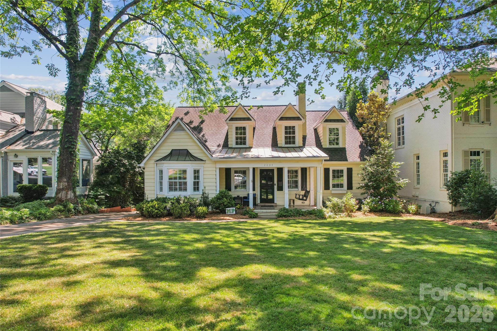 COMING SOON, May 29th. Exceptional opportunity in Myers Park! This 1.5-story, daylight basement home offers 3,788 square feet with 5 bedrooms and 3.5 baths. A detached 2-car garage is complemented by a finished room above featuring an additional 330 square feet with heating and cooling, ideal for recreation, guests, or a home office. Mature trees and covered rear patio create a serene setting while maintaining close proximity to the clubhouse, shopping and dining. This property is being sold under the supervision of the Mecklenburg County Clerk of Court and subject to a 10 day upset bid period. The property is sold with free and clear title and is NOT a distressed sale.  Please contact your REALTOR today for more information and to schedule a private showing.