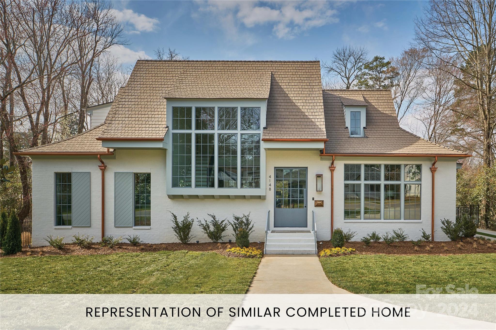 Exquisite Grande Custom Builders home on large.52 lot in desirable Old Foxcroft. This architectural beauty is nearing completion and will be ready for summer '24 move in. Upon entering through the steel pivot front door you are greeted w/natural light flooding in from floor to ceiling windows. Designed for indoor/outdoor living, the open floorpan includes a custom sliding panel door that opens wall to wall to a covered porch w/Isokern fireplace, skylights, automated screen& infratek heaters overlooking the Pool w/spa. Luxurious kitchen features include custom white oak inset cabinets, marble waterfall island, full height marble wall adorning the range, soapstone counters, 24" pair of column paneled fridge/freezer, 48" wolf gas range & amazing Scullery w/ additional dishwasher, subzero wine cooler & Brizo instant hot faucet.Mudroom w/ drop zone&home office are off the kitchen. Main level primary suite, 3 additional ensuite bedrooms & bonus up. Pool House is heated/cooled on both levels
