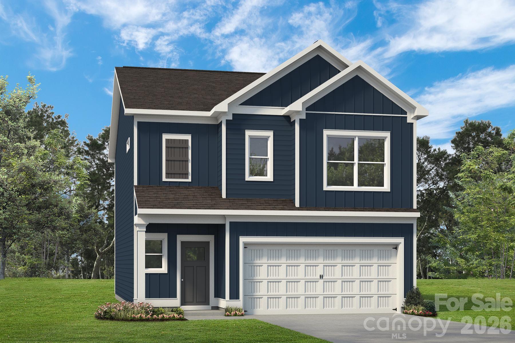 The Braselton II at Sunset Meadows.  This two-story home features a wide, inviting entry that leads into a traditional dining room or home office. The open-concept layout seamlessly connects the spacious family room, kitchen, and breakfast area. The kitchen is equipped with 42" modern cabinets, quartz countertops, a large island, pantry, and stainless-steel appliances.  Vinyl plank flooring extends throughout the first floor. Upstairs, the large primary suite with tray ceiling includes a large tiled shower, double marble vanity, linen closet, and a generous walk-in closet. You'll also find three additional bedrooms and a convenient laundry room on the second floor.