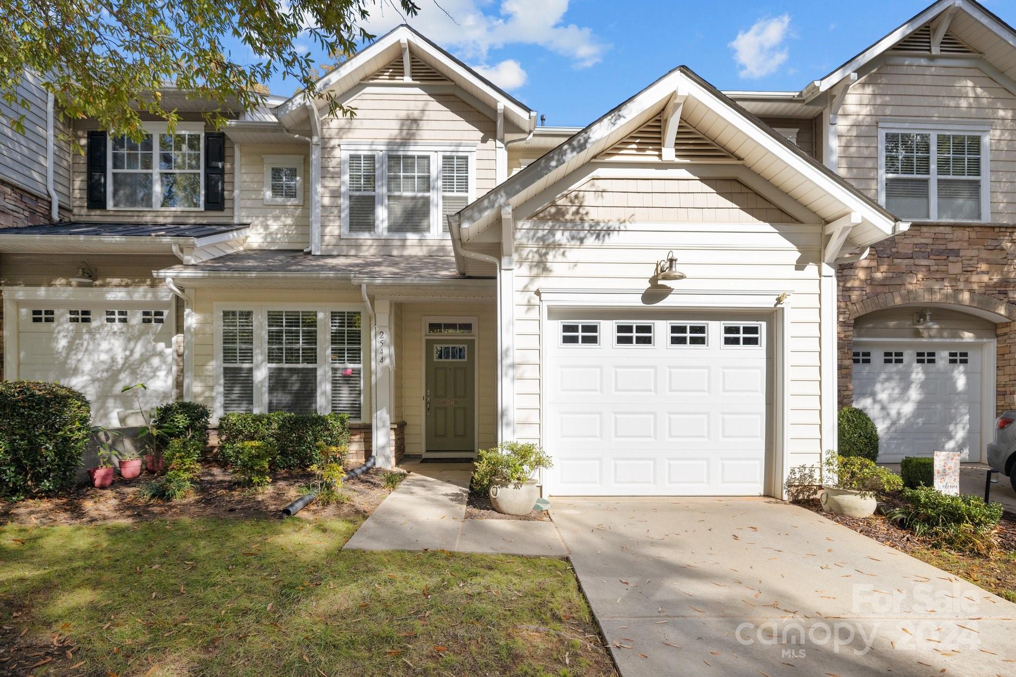 This charming 3-bedroom,3.5-bathroom townhome is nestled in a peaceful community,offering a serene environment with an abundance of mature tree canopies.The neighborhood has a quiet atmosphere with no through streets,ensuring minimal traffic.Enjoy the convenience of a community center and pool,perfect for relaxation and social gatherings.Located moments from shopping,dining,and local amenities, this home provides the perfect balance of tranquility and accessibility.The kitchen has JennAir appliances,granite countertops,bar seating as well as ample counter space and cabinetry.The primary bedroom and en-suite is located on the main floor with 2 add'l bedrooms and 2 full bathrooms located upstairs.The loft upstairs overlooks the main living area and can be used as a space that best fits your needs.Enjoy the private patio under the Pergola.The low maintenance living features included in the HOA(lawn care,pressure washing exterior,gutter cleaning,tree trimming,trash pickup,pool maintenance)