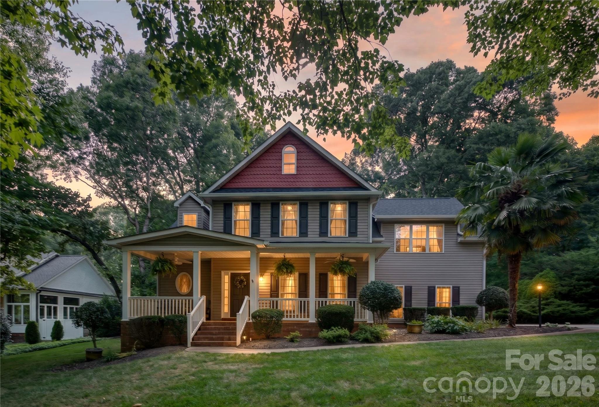 Welcome to this turnkey home on nearly an acre of land in desirable Union County! Enjoy privacy on a large lot with mature trees in an established neighborhood. Prime location with access to everything Waxhaw and Weddington have to offer. No HOA! Seller just completed cosmetic updates, fresh paint, landscaping and staging; this home is move-in ready! Flowing floor plan offers seamless transitions to kitchen, living and formal dining room on the main floor, plus a picturesque sunroom adjacent to the outdoor patio. Relax and entertain in the backyard patio which features pergolas, mature landscaping, a small pond and patio lights. Living area features tall ceilings and a fireplace for cozy family gatherings. Chef's kitchen offers tremendous cabinet space, granite countertops, newer appliances including convection double ovens (with steam capability), plus pantry and another eat-in/breakfast area. Upstairs primary suite will impress with tall tray ceilings, oversized windows and abundant storage. The spa-like primary bathroom was just updated and features a large soaking tub, a spacious closet, and new plumbing/lighting fixtures. All guest bedrooms are generously sized, include ceiling fans and have tons of storage space. This one is ready for its new owners, so come and see today!