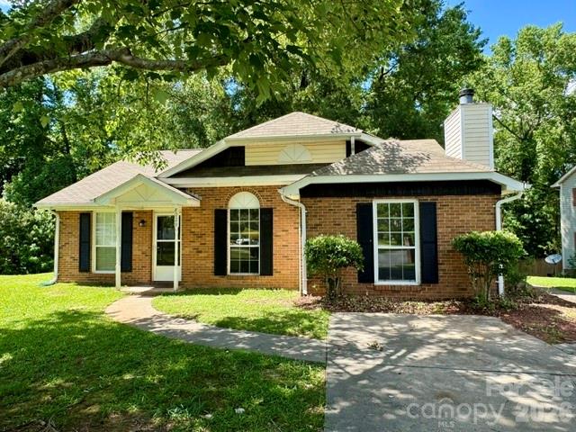 Welcome home to this charming 3-bedroom, 2-bath ranch nestled on a quiet cul-de-sac lot, offering the perfect blend of comfort, functionality, and convenience. The thoughtfully designed floor plan features a spacious vaulted great room filled with natural light, creating an open and inviting atmosphere from the moment you step inside.

The home offers easy one-level living with well-proportioned bedrooms and comfortable gathering spaces. Recent improvements include a refreshed hallway bathroom tub and updated kitchen countertops, adding both style and value.

Step outside to enjoy the private backyard, easily accessible through sliding glass doors from either side of the home.

Conveniently located near shopping, dining, entertainment, and everyday amenities, with quick access to I-485 and Highway 74, this move-in-ready home provides the location and lifestyle today's buyers are looking for.