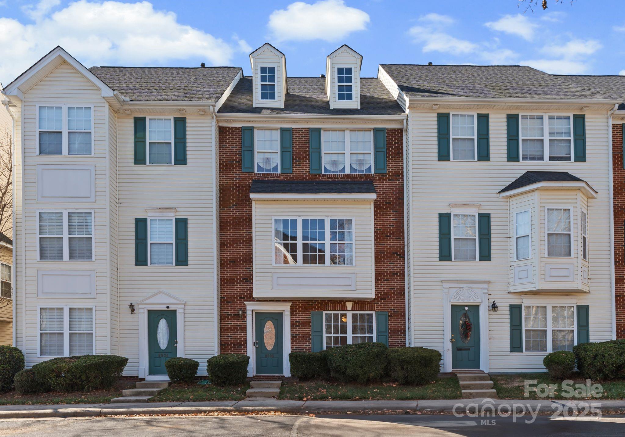 Move-in ready and beautifully updated, this 4-bedroom, 2 full and 2 half bath townhouse offers 1,875 sq ft of thoughtfully refreshed living space with a garage, all in a desirable Matthews location. Remodeled just two years ago with durable LVP flooring enhancing the entryway, hallways, bathrooms, and family/kitchen area, while plush carpet adds comfort to the stairways, flex room, and bedrooms. Detailed upgrades included shoe molding, framed window trim, updated interior and exterior door hardware, window sash locks and keepers, and updated lighting throughout.  The kitchen is stunning with upgraded countertops, backsplash, refinished cabinets, updated stove and microwave, modern lighting, and framed window trim. Step outside to a deck just off the kitchen and breakfast area —perfect for relaxing or entertaining. This well-maintained townhouse blends modern updates with everyday functionality and is ready for its next owner. Roof and garage door was replaced in 2024 and water heater replaced in 2025.
