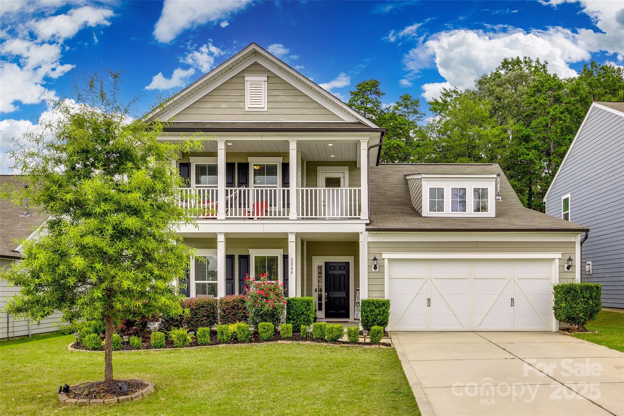 Fabulous Pulte home with great curb appeal in desirable Springview Meadows with top rated public schools.  This home offers double front Charleston style porches, an open floor plan that is perfect for entertaining, office with french doors, sunroom with walls of windows, & plenty of closets for storage. The gourmet kitchen features abundant cabinets, large island, granite countertops, subway tile backsplash, gas cooktop, wall ovens, exhaust hood, & pantry. The great room is appointed with a gorgeous gas fireplace with stone surround.  The mud room is enhanced with a built-in drop zone area, & flex space with desk. Large primary suite on the main. 3 additional bedrooms up- one of which has a private bath. All feature a walk-in closet. The bright & airy loft has direct access to the upper balcony where you can relax & enjoy the outdoors.The backyard backs to mature trees offering privacy in the back. Close to shopping, dining, & easy access to highways, airport, & uptown. Welcome Home !