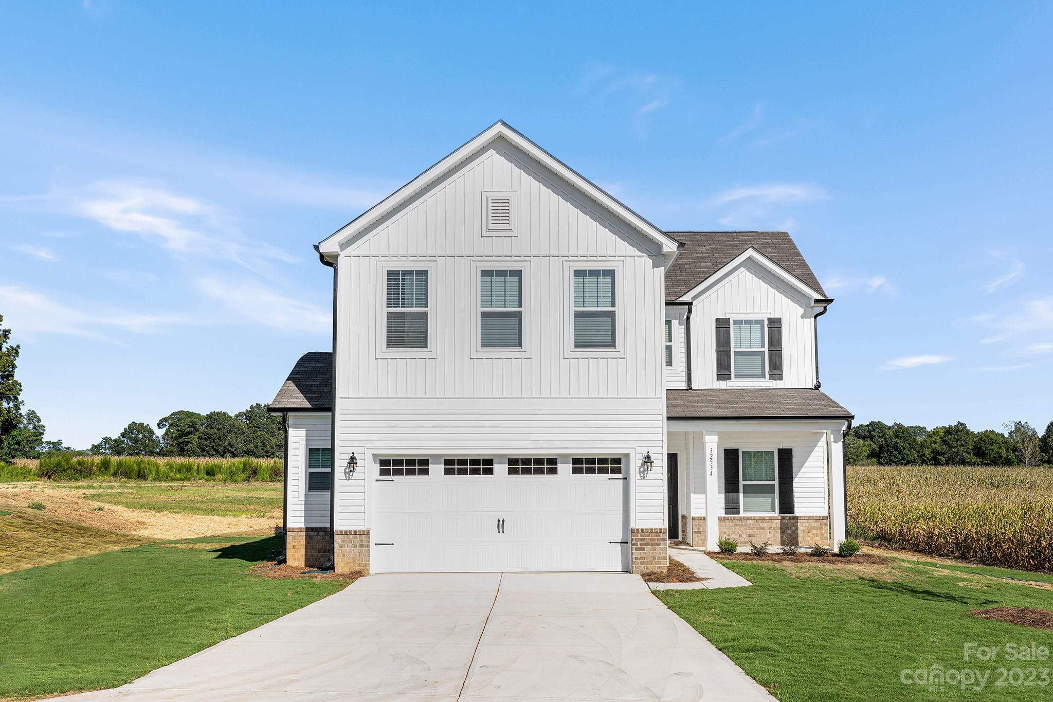 NEW! 4BR/2.5BTH home -  Gorgeous Reeves floorplan with 2,106 SF heated living area and 2-car garage. Home features private study, great room, dining area, kitchen with granite island and upgraded cabinetry!  Large owner’s suite with ensuite features dual bowl vanity, large tiled shower, and large walk-in closet. Spacious secondary bedrooms, loft area, and laundry room on second level.  Options/Upgrades include stainless steel appliances, upgraded tile backsplash, quartz countertops in secondary bathrooms, 4x16 side bump in garage for extra storage, and much more! Large 0.86 acre lot, low taxes, conveniently located between Concord and Albemarle.