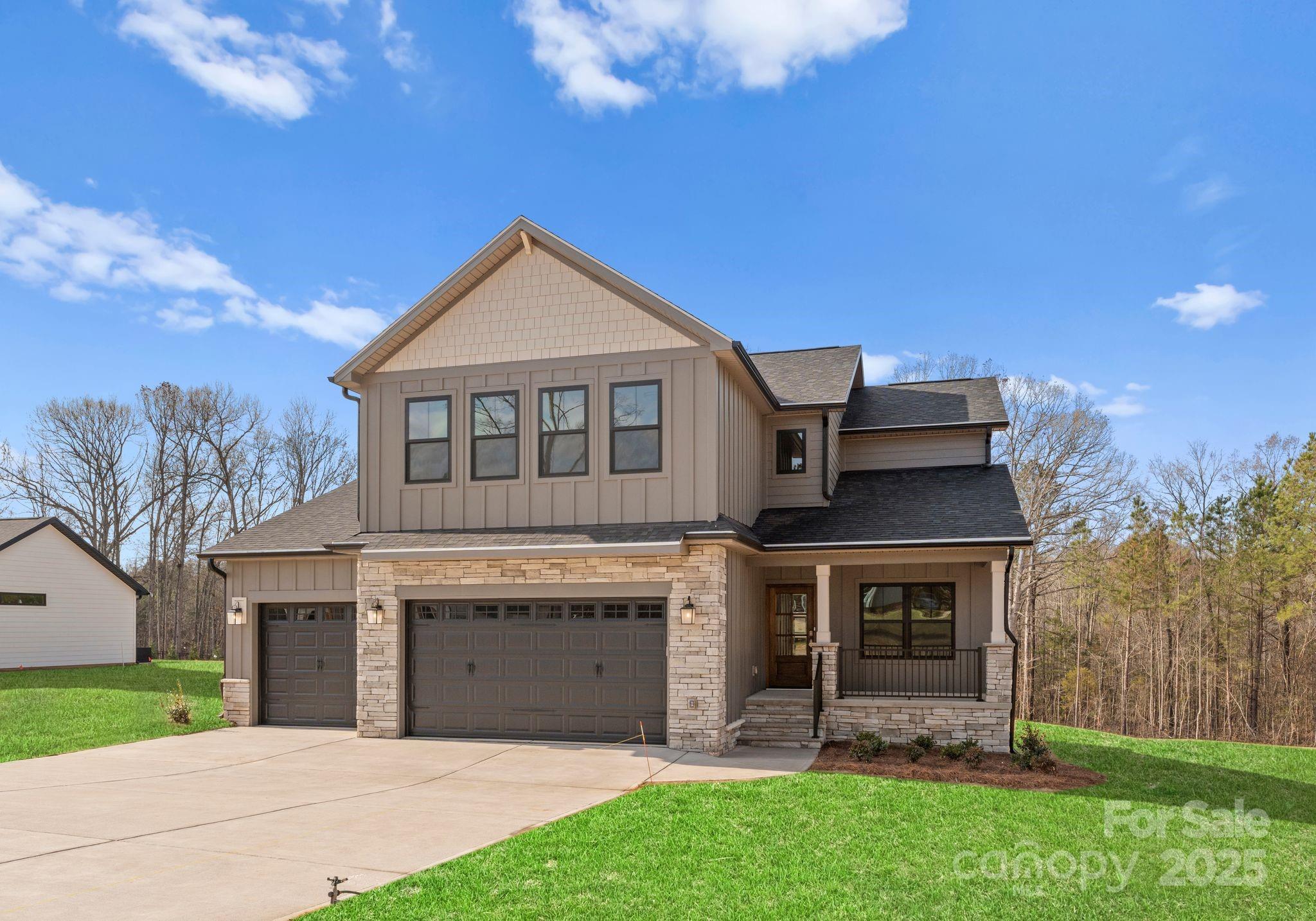 *Please use 3149 Newcastle Drive in GPS then go straight onto Heartland Dr. Introducing this stunning 4-bed, 3.5-bath home on a wooded 1-acre site, spanning over 2500 ft.². With a main-level flex space/office, an open gourmet kitchen w/ island and walk-in pantry, this home offers comfort and style. All spacious bedrooms include walk-in closets for storage, primary suite with tray ceiling, walk-in shower and floating soaking tub. Offering 3-car garage, tankless water heater, sealed crawl space, drop zone, and covered back porch for backyard enjoyment. Nestled in a tranquil community near shopping, this home is a perfect blend of seclusion & accessibility. Inquire about our current incentives and secure your spot in this limited homesite community. With inventory still at historic lows and interest rates continuing to come down, now is the time to jump on this exciting opportunity and lock in an amazing rate & home. Ask our team about special rates & incentives with our lending partners.