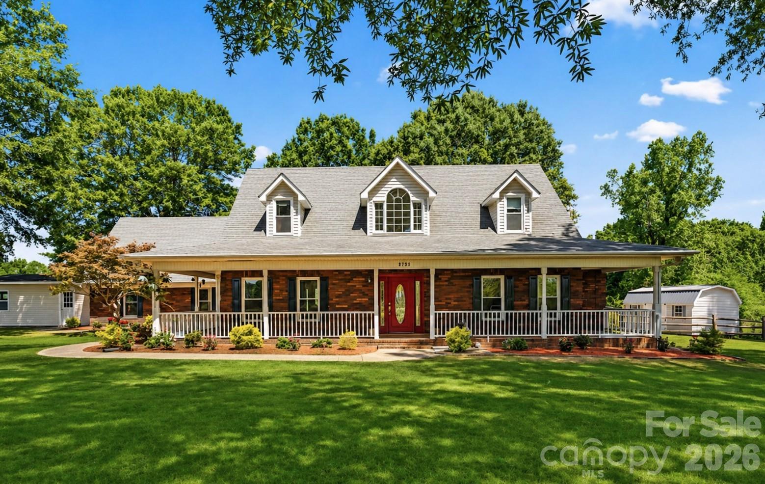 Set within a highly sought-after private setting, this Southern-style home rests on 5.71 peaceful acres, reached by a long, secluded driveway that offers both quiet and privacy. The atmosphere feels calm and inviting from the moment you arrive.

Enjoy beautiful sunset views from the classic wraparound front porch, or relax on the lighted patio overlooking the fenced backyard — an ideal spot for unwinding or hosting easy gatherings with friends and family.

Inside, the home provides generous space with 6 bedrooms and 5 bathrooms in the heated living area. For marketing purposes, it is presented as a 4-bedroom, 3-bathroom home in accordance with septic approval. Currently used as a prayer house, the property carries a gentle, peaceful energy throughout.

Recent updates include a new roof and windows within the past decade. The spacious primary suite features a whirlpool tub and a bay window, creating a comfortable retreat with views of the surrounding landscape. The septic inspection was completed in March 2026, and the system — including the septic pump and grinder pump — was cleaned and pumped in April 2026.

The seller is also offering a $600 credit toward a home warranty for added peace of mind.

A private, serene property that blends natural beauty with everyday comfort.