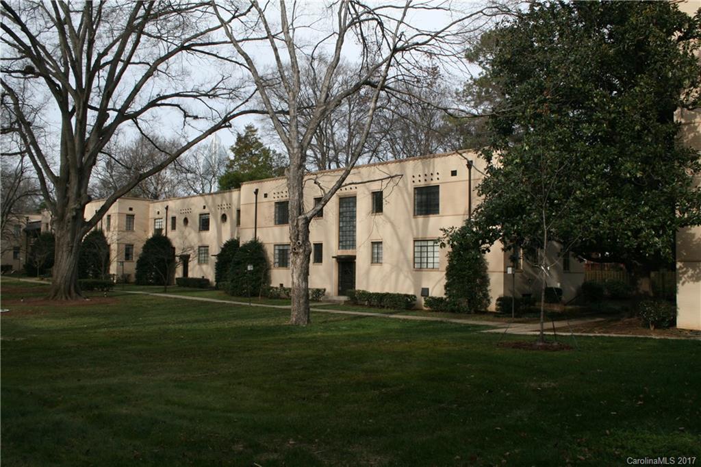 Historic Dilworth condo. Property is on the National Historic Registry. Great opportunity for an affordable 'in town home' with style, character, convenience and by far the lowest price in Dilworth! Updated kitchen, hardwood floors, tile bath, great courtyard views. This is priced to sell. In great shape,just painted. HOA dues include water, heat, trash, cable tv, common area maintenance.