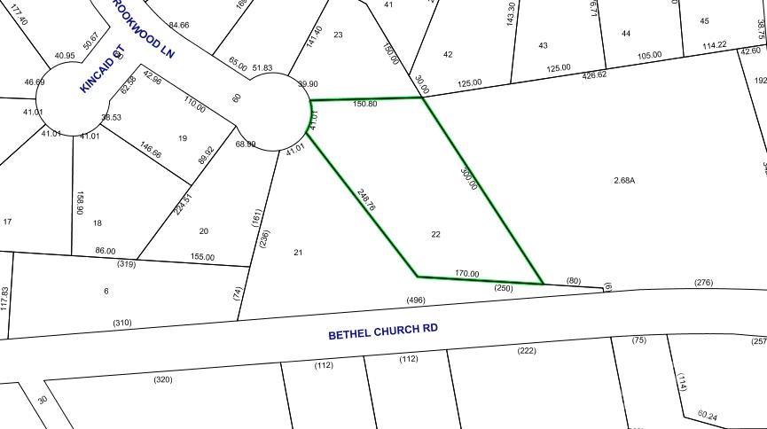 Come build your home in the very popular Mountain View area of Hickory. There are so many things to love about this community. Very short drive to Hwy. 321 and to I-40. It has "everything!" Just to name a few: veterinary hospital, barber shop, hair and nail salon, tobacco & vape store, community library (also a voting location), Radii 100 (handmade and unique gifts from local artists!) gourmet popcorn shop, Urgent Care, more than one family medical practice, two grocery stores, eat-in restaurants, fast food restaurants, three dentists, two self-storage facilities, four banks, convenience stores/gas stations, 2 drug stores (CVS and Walgreens), two auto parts stores, auto repair shop, Town & Country Tire store, Ace Hardware with satellite U.S. Post Office inside, and so much more. Plus, residents say the schools are excellent. This wooded lot is situated at the end of a cul-de-sac in the very well-established subdivision of Woodridge and is very private despite nearby homes. .97 acre gives you lots of room to build and keep some shade trees, too. Despite the slope, there are a number of nice level areas to build. Access to this lot is also available from the street behind, Bethel Church Road, for an additional choice to build your dream home. Seller is willing to purchase the small strip of land from neighbor so that you'll also have full access to Bethel Church Road at the far end of the lot, and seller will pay for new survey. This is one of the last--or possibly--THE last building lot in the neighborhood. Beautiful newer homes are just across the street on the Bethel Church Road end of lot! Details of extra lot to be purchased by seller and added are available upon request. So much to offer here!
