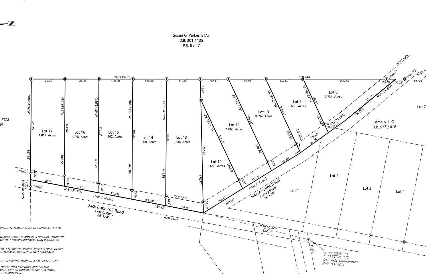 Hard to find wooded lot approved for manufactured homes, modulars, or stick built.  County water, level, wooded.