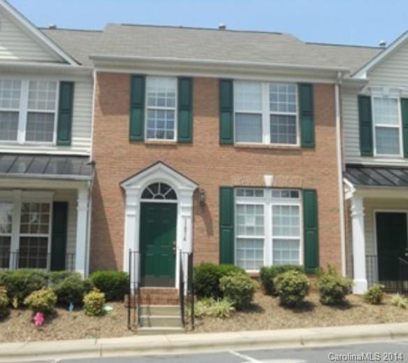 Beautiful two story townhome with an elegant brick front and private back patio. The master bedroom has a trey ceiling. Master bathroom has double sinks and lots of counter space. Dining Area is bright with double windows and paladium window over front entrance.  Light Oak cabinets in kitchen and wood railings on stairway. The location in Steele Creek is just minutes from the 485 Charlotte Bypass and just up the street from Rivergate Shopping Center.