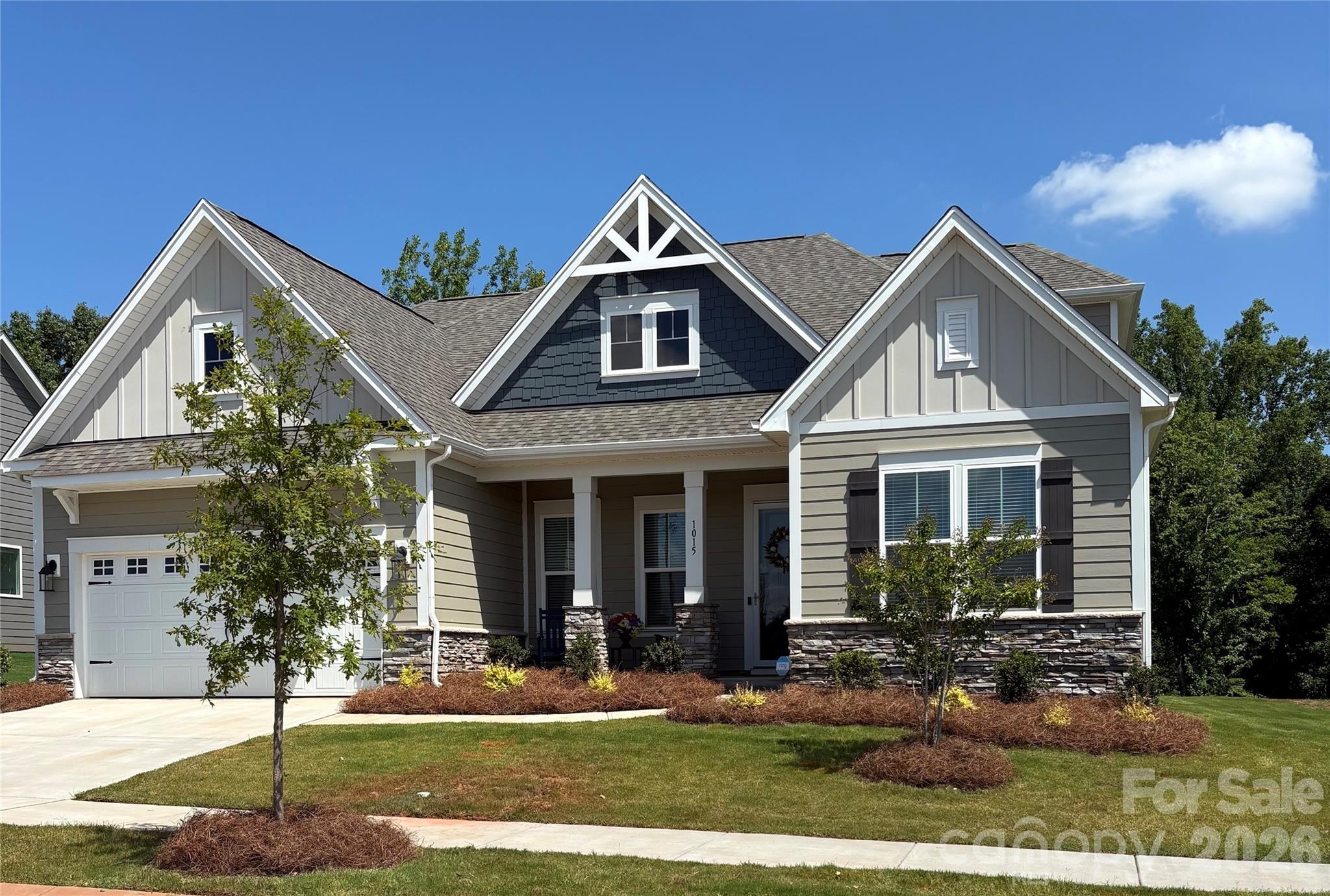 Welcome to this stunning 1.5-story home in the highly sought-after Sugar Creek community! Better than new, this beautifully upgraded home offers the perfect blend of style, comfort, and functionality.
Designed with entertaining and everyday living in mind, the open-concept floor plan features luxury vinyl plank flooring throughout—no carpet anywhere. The gourmet kitchen is the heart of the home, showcasing stainless steel appliances, a spacious quartz island with abundant seating, and plenty of workspace for cooking and gathering.
Thoughtful upgrades throughout make this home truly move-in ready. Every closet has been professionally customized to maximize storage and organization. Additional enhancements include a full irrigation system with a separate water meter to help reduce watering costs, fresh interior paint using premium-quality paint, window blinds throughout, and a security storm door for added peace of mind.
Enjoy your own private retreat as the backyard backs to peaceful woods, creating a serene setting for relaxing mornings or quiet evenings.
This spacious five-bedroom home offers 3 full bathrooms, providing plenty of room for family and guests. Upstairs, you'll find a versatile loft and an additional flex space—ideal for a game room, media room, home office, or playroom.
Conveniently located just minutes from Ballantyne, you'll enjoy easy access to premier shopping, dining, entertainment, and everyday conveniences while benefiting from award-winning Indian Land schools.
This exceptional home truly has it all. Welcome home!