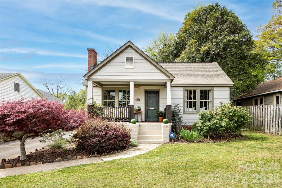 The Plaza Midwood cottage that you will not forget!  This beautifully decorated home has a rare attention to detail and is the perfect combination of style, coziness and location. The spacious front porch and mature landscaping is an extension of the living space. The backyard has a low maintenance garden with plenty of areas for seating, perfect for entertaining. The cottage interior is decorated with high end finishes and organization. Every surface is meticulous! Each room is custom-designed with curated finishes and distinctive touches. The character of this home is a must see in the heart of Midwood.

Don't miss the spiral staircase in the hall closet that leads to great storage!