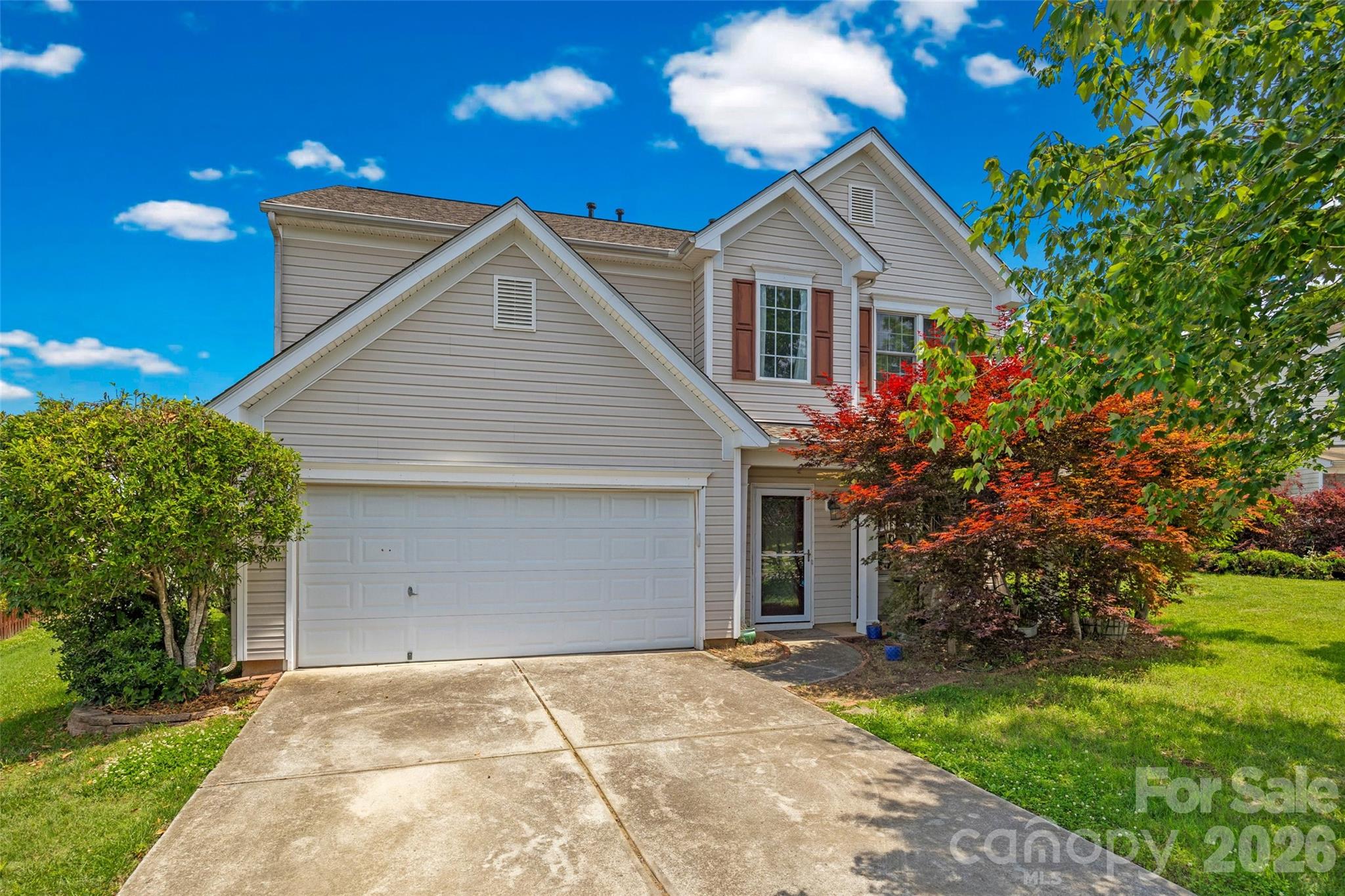 Welcome to this 4-bedroom, 2.5-bath home located on a cul-de-sac lot in Harrisburg. Situated on approximately .18 acres, this home offers a functional layout, several major updates, and an opportunity for buyers to add their own personal touches.

The main level features unique tongue-and-groove pine wood walls in the foyer and upstairs hallway, adding warmth and character to the space. The formal dining room includes a decorative accent wall, while the kitchen offers ceramic tile flooring, quartz countertops, white and blue cabinetry, stainless steel appliances, and a breakfast area that opens to the family room with a gas fireplace. A private office with French doors and a half bath complete the main level.

Upstairs, the spacious primary suite includes a large sitting area, a generous walk-in closet, and a recently renovated bathroom featuring a dual sink vanity, tiled walk-in shower, and garden tub. Three additional bedrooms, a full bathroom, and an upstairs laundry room provide plenty of space for everyday living.

Step outside to enjoy the fully fenced backyard with additional privacy provided by the wide open common area behind the property (utility easement), creating extra separation between neighboring homes and a more open feel.

Per seller, recent improvements include:

Primary bathroom renovation (2026)
Full bathroom update (2024)
Half bath update (2018)
Roof replacement (approx. 2018)
HVAC systems (approx 2026 & 2017)
Gas water heater (approx. 2017)
Renewal by Andersen windows and sliding door (approx. 2020)
Microwave (approx. 2025)
Gas stove (approx. 2023)
Refrigerator (approx. 2023)
Dishwasher (approx. 2020)

The home is priced with consideration for cosmetic updates still needed, including paint and flooring, making it a great opportunity for buyers looking to personalize a home in a desirable Harrisburg location.