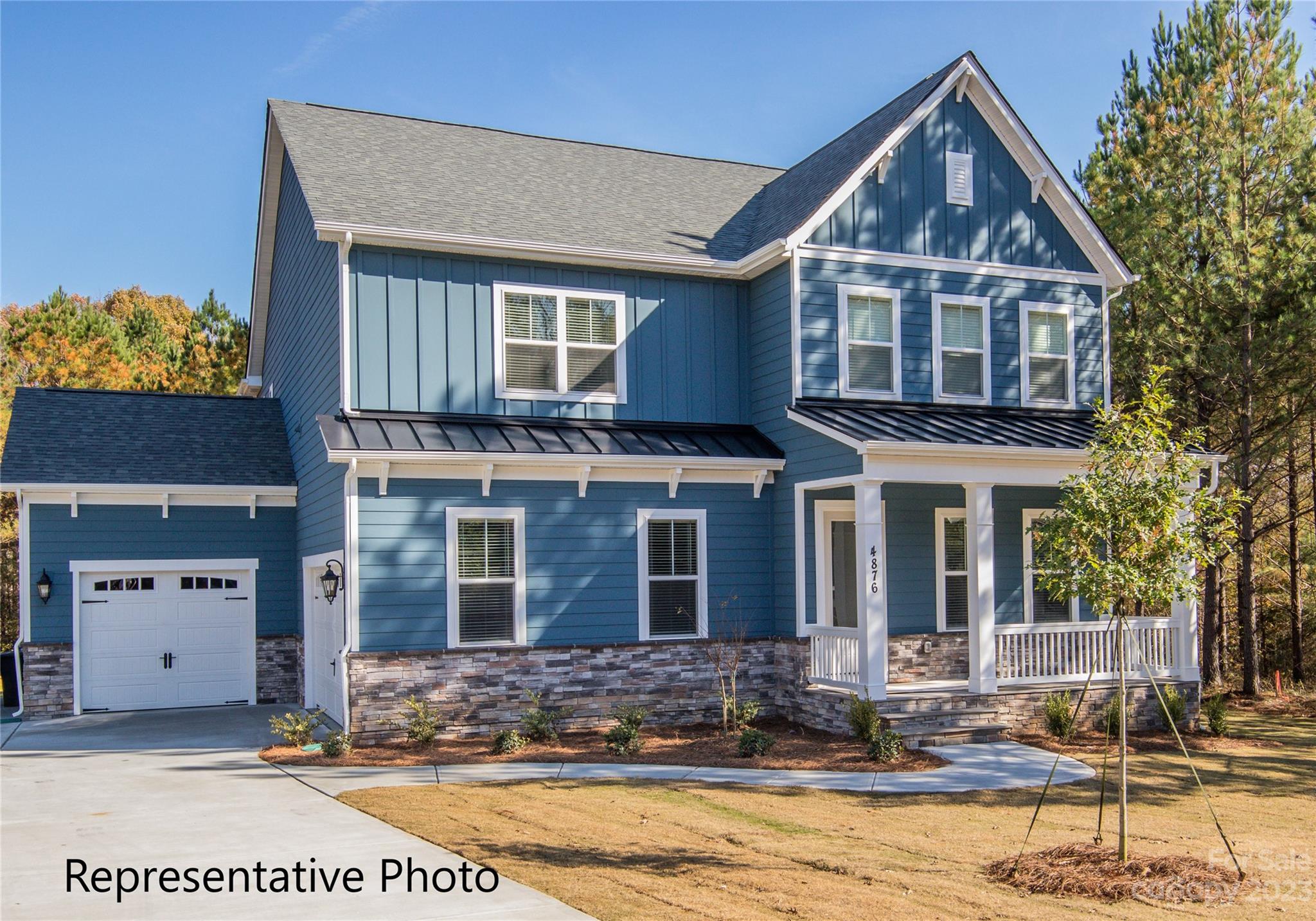 Very popular plan - The Pinehurst! This builders standards are most builders upgrades! Beautiful open floor plan with 10' ceilings down & 9' ceilings up. 8' Interior/Exterior doors. Gorgeous 4 BR / 3.5 BA has upstairs Owner Suite with Guest Suite on Main! Epicurean Kitchen w/large island & granite countertops, opens to family room with gas fireplace, & covered porch off dining area. Hardwoods throughout first floor (except Guest Suite), w/Guest Suite offering En Suite Bath. Study can also be used as formal dining. Owner suite has extra large, tiled walk-in shower, double vanities with granite countertops, & large walk-in closet. 2nd floor has spacious loft for fun, & media room for entertainment. All photos representative of previously built home & some details may differ. Items shown/listed in MLS may change before/during construction or based on buyer selections & may differ from final property on this site. Verify pricing/options w/builder agent.