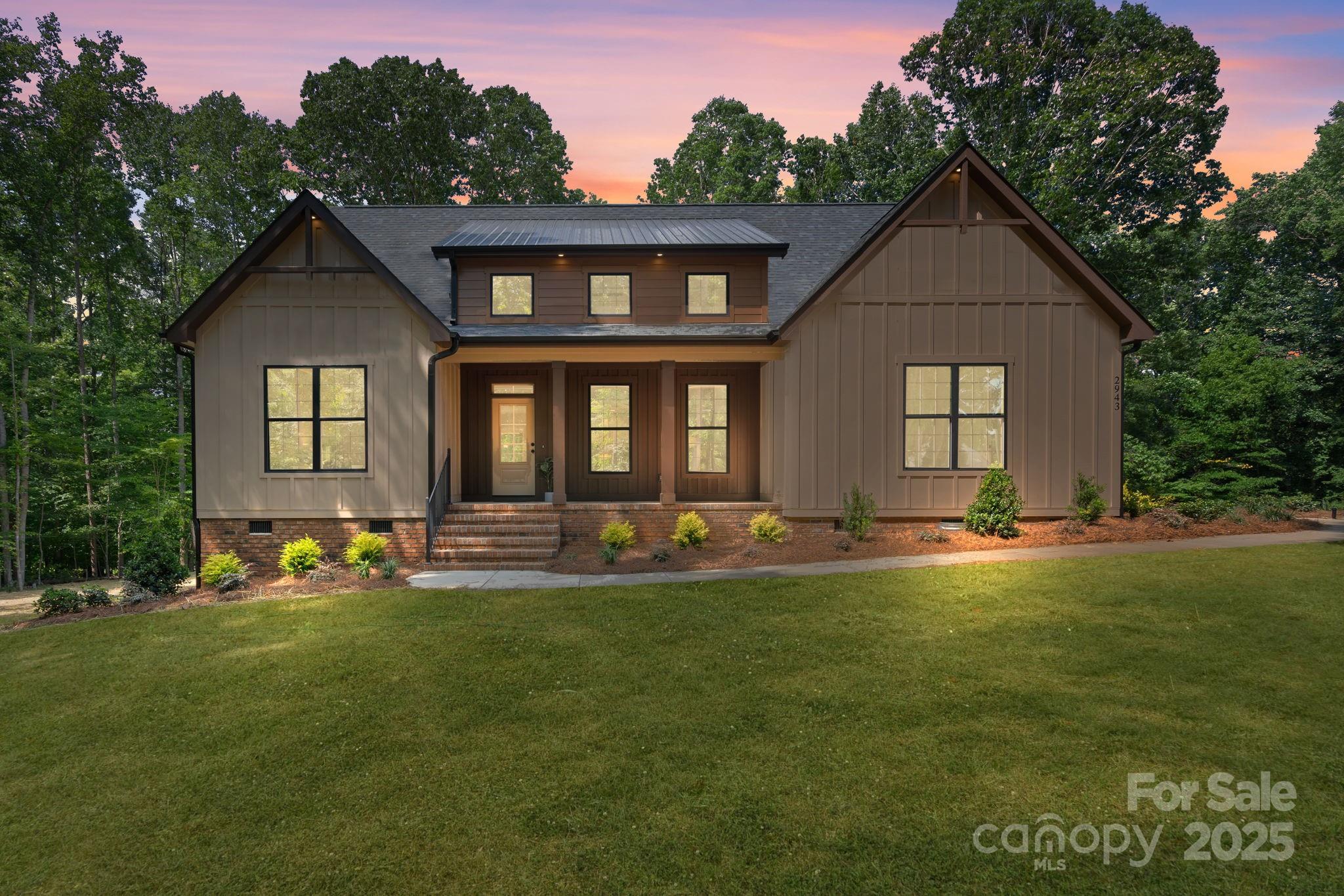 Welcome to your dream home! This stunning new construction boasts 4 spacious bedrooms and 3 luxurious bathrooms, perfectly situated on 1.53 acres near the scenic Crowders Mountain. Enjoy the modern split floorplan, ideal for both privacy and entertaining. The heart of the home features a huge island in the gourmet kitchen, custom cabinets, gas cooktop, and walk in pantry while the living room invites you to relax by the cozy fireplace. With contemporary designs and high-end finishes throughout, this home offers the perfect blend of style and comfort. Don't miss your chance to own this exceptional property! **Lender is offering buyer credit, when buyer uses preferred lender**