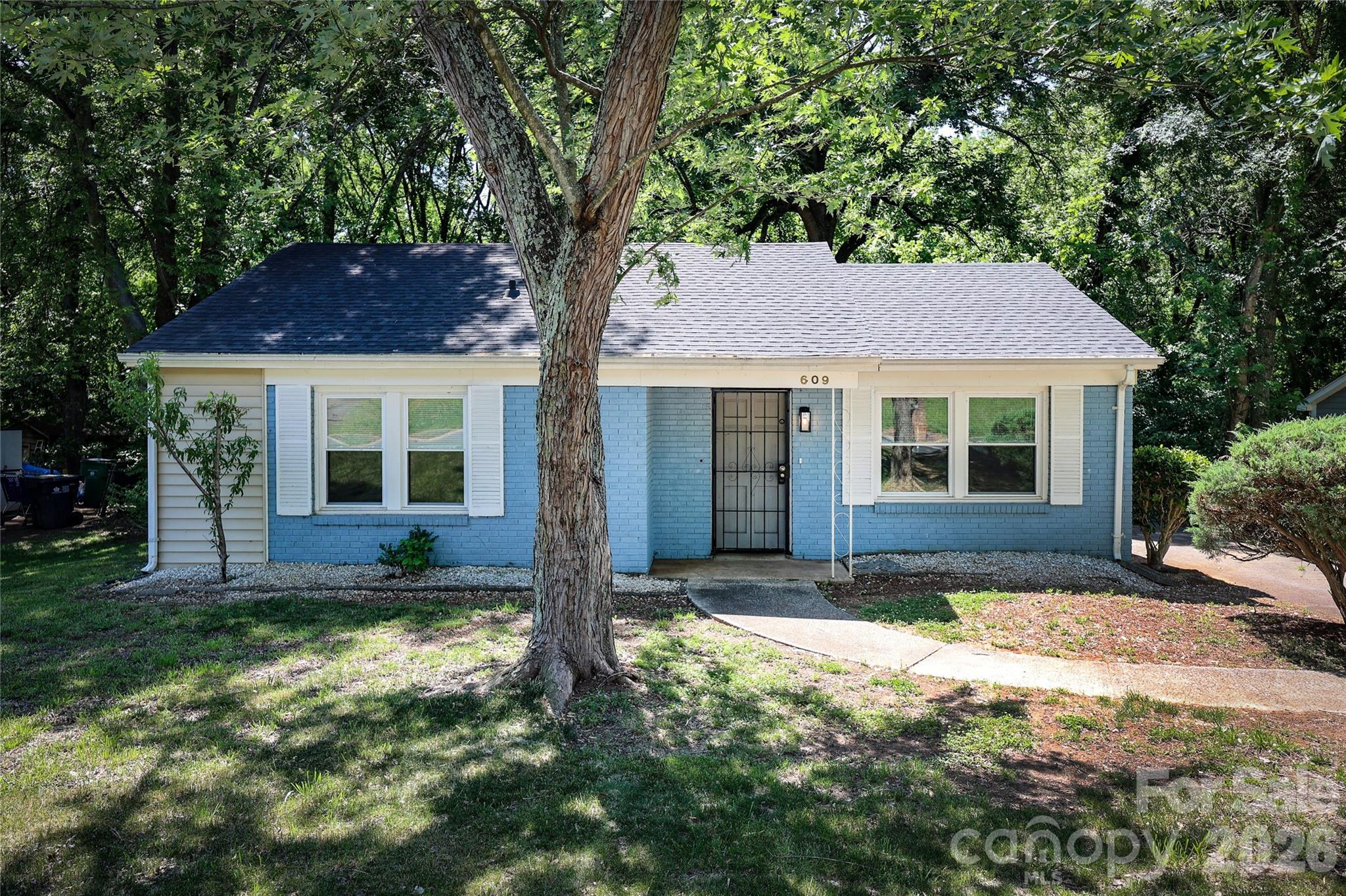 Nice 3bed home for under $270k!  Updated ranch home in South Charlotte.  Durable flooring in the main living areas and carpet in the bedrooms.  The three bedrooms are efficient and have good size closet space for storage.  Refreshed kitchen with with white cabinets, tiled backsplash, granite counters, tiled backsplash, and SS appliances. The kitchen has a nice tiled floor with a convenient laundry closet. There is an attached outside storage closet. There are also two sheds in the rear of the lot for storage. The back yard is spacious and has a good amount of shade. The backyard is fenced-in. No HOA or HOA fees. Versatile location that is off of I-77 exit 4.  Less than 10 minutes to Uptown and 5 minutes to SC.  Great home for a first time home buyer or as an investment property.