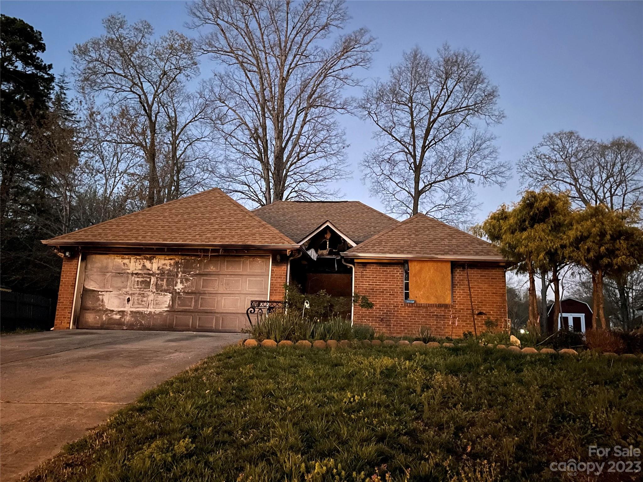 Attention investors! Are you looking for the perfect property to flip or to fix and rent, this is the one.  A kitchen fire damaged the interior of the house, however most of the framing is still up as well as the brick exterior. It's in a great location and there is plenty of room for repair costs. Home has so much potential. Prior to the fire it was a 3 bedroom 2 bathroom home with a 2 car garage. Also, there is no HOA and is in a great location! Come check it out.
