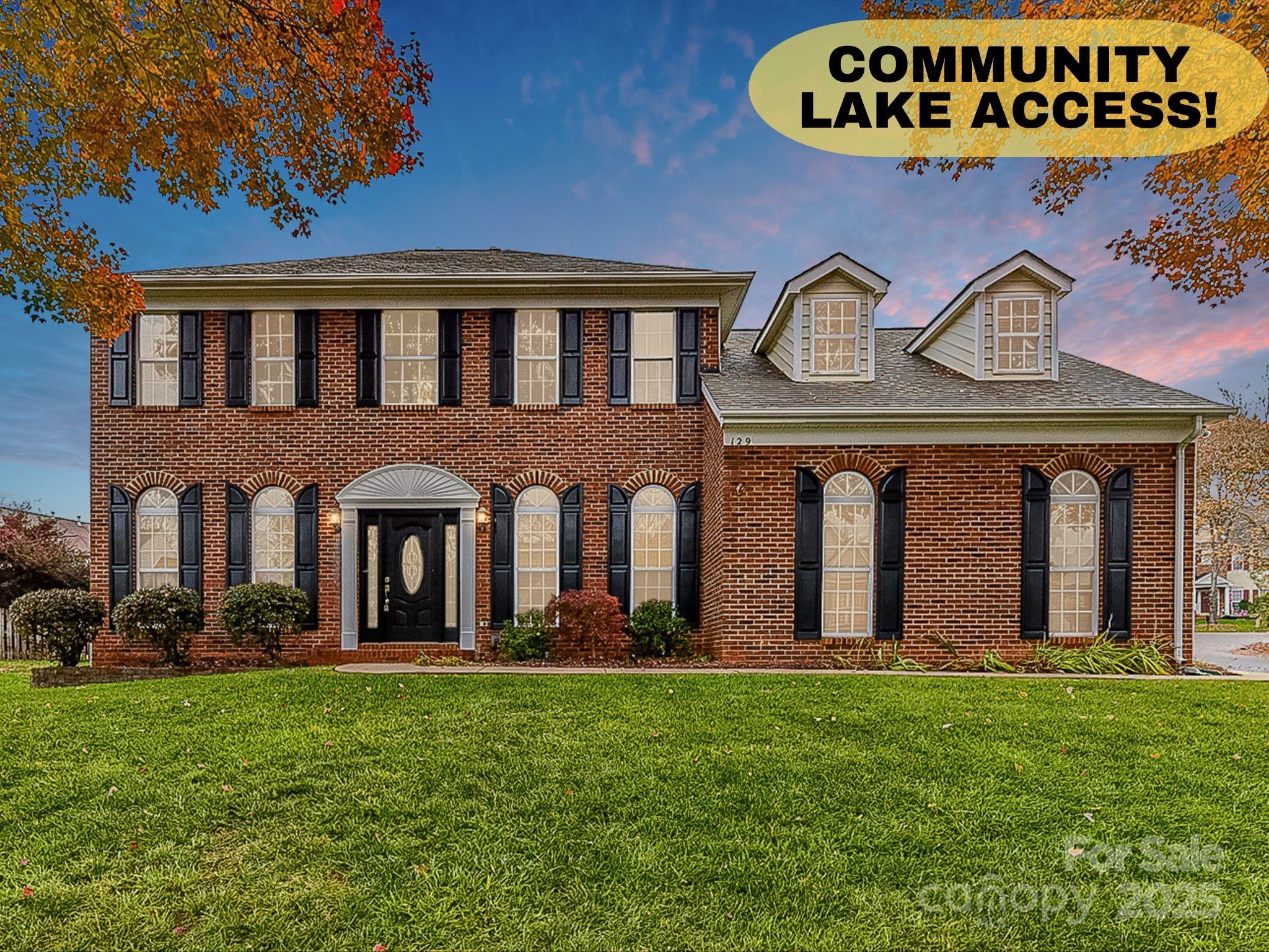 Welcome HOME to Winslow Bay, a coveted waterside community nestled along the shores of beautiful Lake Norman. Enjoy lake access with a community boat launch, kayak storage, day dock access, secured boat/RV storage lot, lakeside community pool, tennis/pickle ball, playground, walking trails, & more... all within a short distance from home. 129 Coronilla is the home you’ve been waiting for, offering desirable features such as a Bed + Bath on the main floor, grand 2 story foyer and living room, Large 2nd floor Bonus room, amplef storage, & gorgeous fenced-in backyard w/ garden shed! Enjoy NEW paint throughout (2024), NEW LVP flooring (2024), NEW Carpet (2024), HVAC replacement in 2022 (upstairs/downstairs),  water heater replaced 2023. 1st floor bathrm was totally renovated in 2019. AND both the kitchen and the primary bath have been renovated! This home is ready for it's next owners! Conveniently located a 1/2 mile from Target, Home Goods, World Market, Dining, & more!