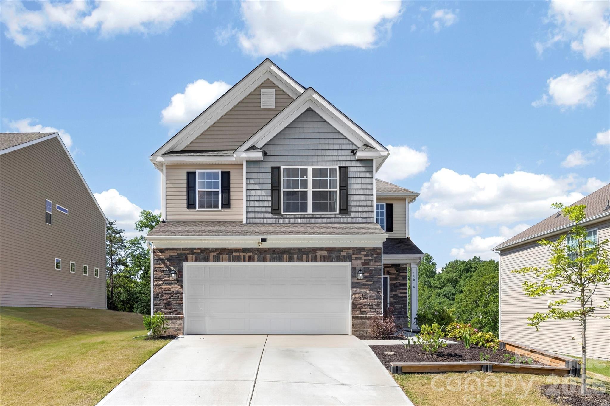Welcome Home to this stunning move-in-ready 4-bedroom, 3.5-bathroom home in the desirable Brightwater community! Enjoy a private backyard with a high line of sight, beautiful sunset views, and backdrop of mature trees creating a serene setting perfect for unwinding or entertaining. Filled with natural light, the inviting Living room features a gas fireplace, while the kitchen offers quartz countertops, stainless steel appliances, and everyday functionality. Located off Grand Palisades Pkwy, enjoy easy access to outdoor recreation including Lake Wylie and McDowell Nature Preserve, I-485, shopping at Rivergate and Charlotte Premium Outlets, plus countless dining and entertainment options. Residents also have the option to purchase membership access to Palisades Country Club for golf, tennis, swimming, dining, and social amenities. If you are looking for a perfect blend of comfort, convenience, and lifestyle, you have found it! Schedule your showing today!
