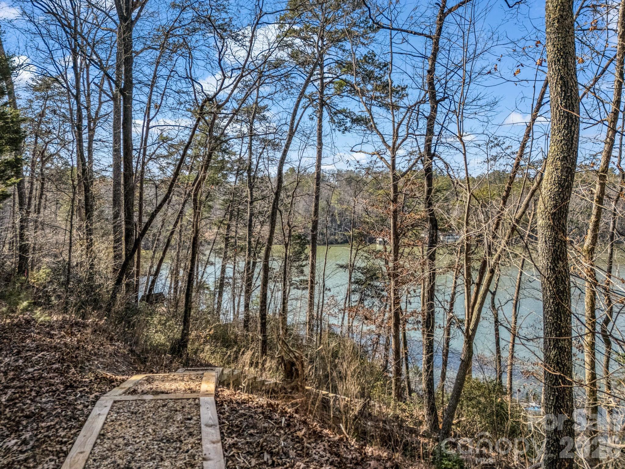 Lakefront wooded Lot with 190 ft of Lake Adger shoreline!  New Floating Dock and Wooden Steps to the water have been installed and are ready for your lake enjoyment! Bring your Boat and enjoy the lake until you are ready to build your dream lake/mountain home. The owner of this lot is a local Custom Builder who has provided renderings for a Beautiful Craftsman style Stone and Siding Home suitable for this lot. This is the "Stone Ridge" 2334 sq ft Plan from Donald A Gardner Architects. 4 BR,4Ba  2 level home with huge windows & porch for amazing wide lake and Mountain views!  Owner/ Builder is happy to meet with a potential buyer to give a quote for custom construction.  This lot also offers a location for a separate 3 car garage with guest quarters above!  Builder/Owner is also happy to assist with a separate quote for construction on the garage plans.