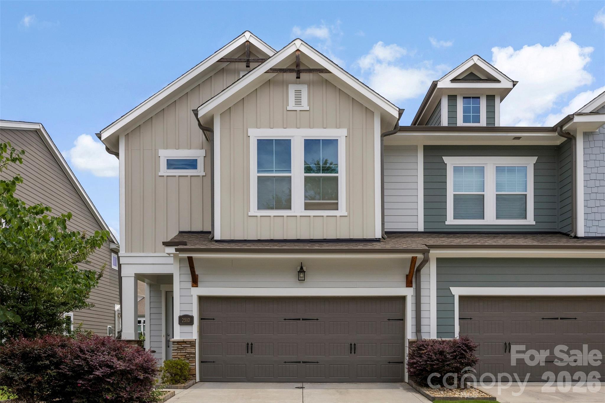 This stunning single-owner just like new 3/2.5 property is designer quality and move-in ready! Located on a quiet private street, with a large townhome lot, it feels almost like a single family home! From the gracious foyer walk into the open concept main floor with LVP flooring - an oversized Living Area with custom draperies which flows into the sunny Dining Area with modern light fixtures and surrounded by windows. The large island with designer pendants is an entertainer's best friend - the kitchen has ceiling height contemporary wood cabinetry, quartz countertops and a pop of color backsplash. The stainless steel appliances include wall oven and microwave, 5-burner cooktop with range hood and you can gaze out over your sink into the backyard paradise! There is a large pantry plus huge storage closet off garage entry. The open stairs with modern pickets lead to a large loft - perfect for office, recreation or workout space. The BRs are a split plan, with the generous Owner's Suite with incredible walk-in shower, double vanity, water closet and huge walk-in. The other two bedrooms share a lovely hall bath, and have backyard views. Complete the restful area with laundry up that has cabinetry and a folding table! The backyard is so delightful with a partially-covered paver patio, stone planting wall, and huge grassy area with black metal fencing. If you drive an EV, you'll love the 2-car garage with built-in charger and extra storage! All this in the most convenient Villa Heights location - a charming neighborhood near NoDa, Plaza Midwood, Optimist Hall and close to Uptown and only 20 minutes from CLT Airport. This home is available for showings beginning July 6th but closing will take place September 30th. Sellers may be able to close earlier in September, depending upon time frame for their new home completion.