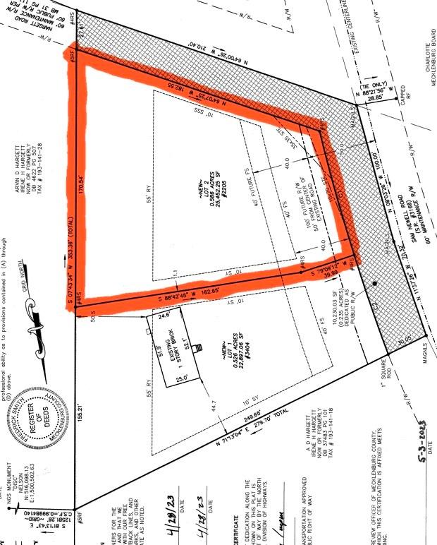 Excellent opportunity to own and build on .59 acres in prime location of Matthews.  Conveniently located minutes from major highways, this property sits at the corner of Margaret Wallace and Sam Newell Road, close to shopping and restaurants, and just minutes from Uptown.  Great location in this growing area for multifamily unit. Natural gas and electric available.  Bring your builder and your vision!