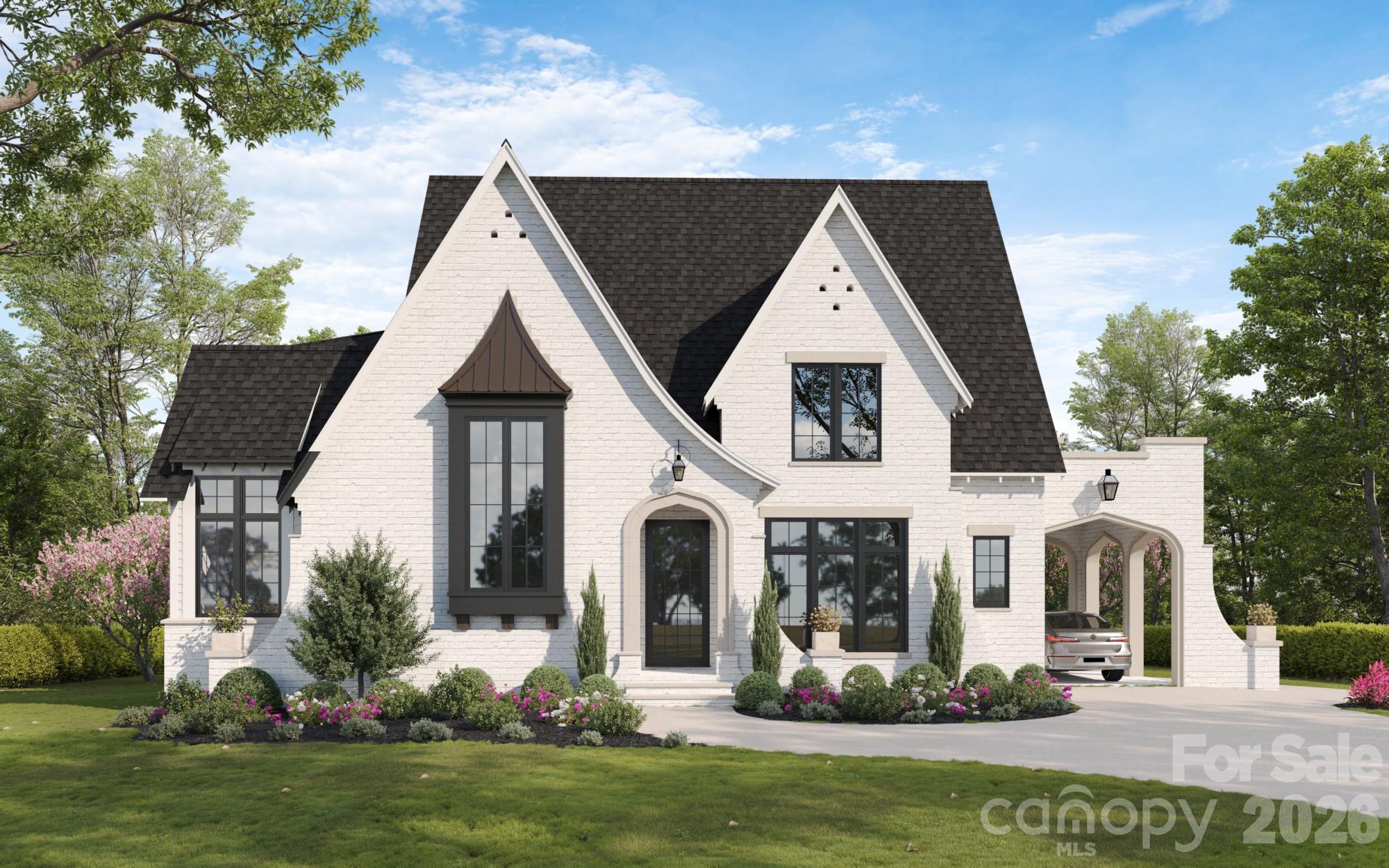 Stunning new construction by Sixteen Penny Construction, Inc. located in the heart of the Myers Park area, just a short walk to Freedom Park and Park Road Shopping Center. This thoughtfully designed home offers 6 bedrooms, 4 full baths, and 2 half baths across 5,529 square feet of heated living space, plus an additional 822-square-foot carriage house, featuring 2 bedrooms and 1 full bathroom, with kitchenette. Designer lighting throughout complements tall ceilings, European white oak hardwood floors, and an abundance of natural light. The open floor plan is filled with natural light and showcases solid core doors, custom built-ins in the great room, and refined architectural detailing throughout. The chef’s kitchen features semi-custom cabinetry, a large island with bar seating, high-end Sub-Zero and Wolf appliances, a scullery, and seamless flow into the main living areas—ideal for both everyday living and entertaining. The primary suite on the main level includes a spacious walk-in closet and a spa-like bath with soaking tub and walk-in shower, along with a dedicated main-level laundry. A second main-level bedroom offers flexibility as an additional bedroom or private office. Upstairs includes a full laundry room, expansive bonus room, gym/flex space, refreshment bar, ample storage, and well-appointed secondary bedrooms. Outdoor living is enhanced by the generous backyard and cozy fireplace on the rear-covered porch, creating inviting spaces for year-round enjoyment. Additional highlights include a porte-cochère, mudroom with drop zone, unattached two-car garage, carriage house, and generous storage throughout—offering a rare opportunity to own luxury, new construction residence in one of Charlotte’s most sought-after neighborhoods. Lot will accommodate a pool at buyer expense. Following link to Design Catalog: https://www.canva.com/design/DAG-TvyBNrE/hgLBL1Bfed4qUSzXE2MsYQ/edit?utm_content=DAG-TvyBNrE&utm_campaign=designshare&utm_medium=link2&utm_source=sharebutton