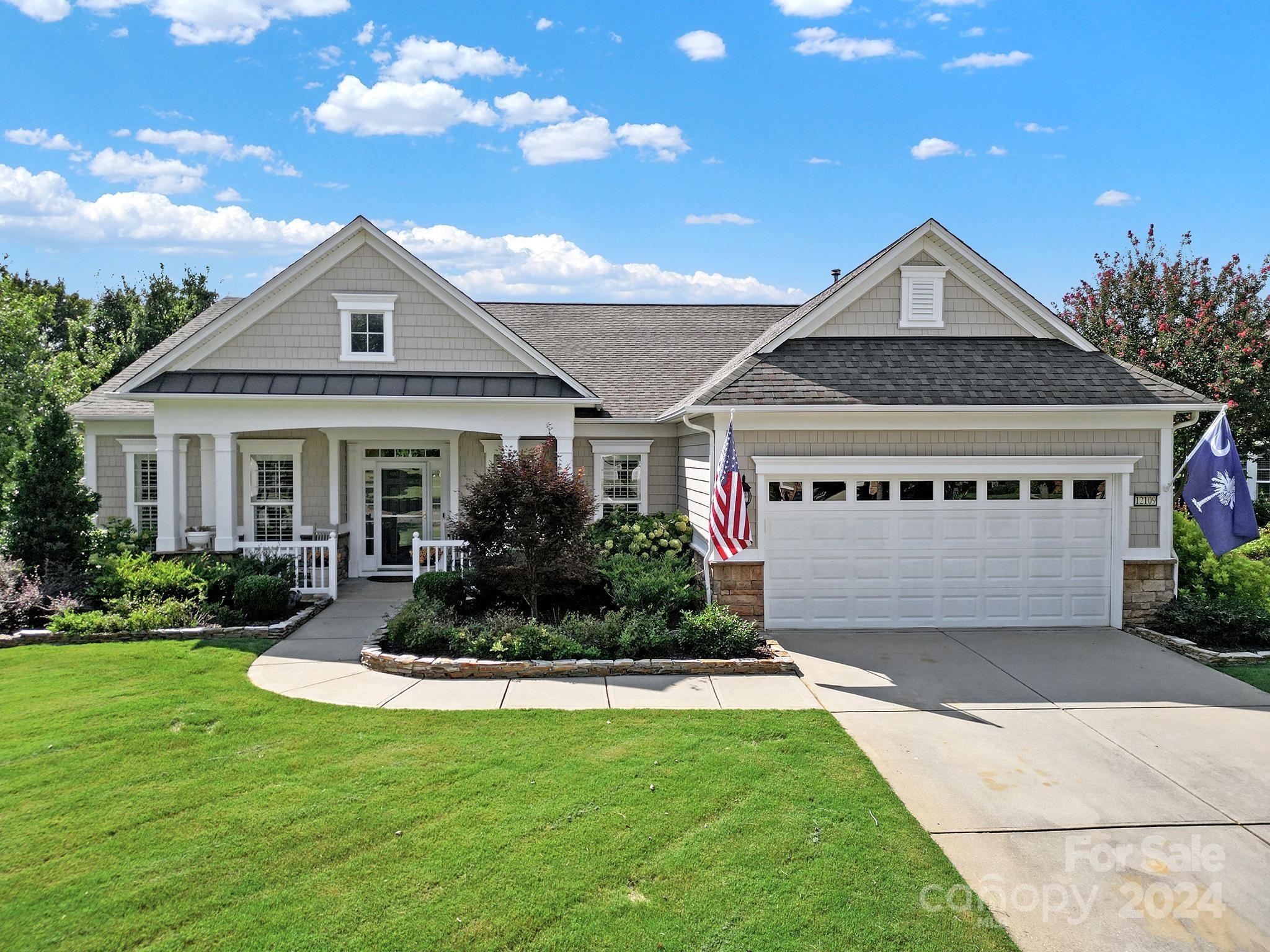 Beautiful Bluffton Cottage home on premium small cul-de-sac court in 55+ Sun City Carolina Lakes. This open floorplan has the WOW factor from entry all the way through to the Sunroom, overlooking extensive landscaped backyard & patio area. Large entertaining kitchen with built-in pantry & breakfast bar opens to Great Room featuring custom built-in shelving flanked alongside a gas log fireplace. Formal d/r & office w/French doors (3rd bedroom) are located in the front of the home. Enjoy eating in the breakfast nook off kitchen, while looking over private serene backyard oasis. Spacious Primary Suite with tray ceiling, walk-in closet, & ensuite bath offers both walk-in shower with separate soaking tub & dual sink vanity. Nice size secondary bedroom with attached bath has custom built-ins, perfect for add'l office space or guests. Enjoy resort style amenities & lifestyle. Conveniently located to shopping, grocery, restaurants, medical & more, all accessible by golf cart. Low SC Taxes!