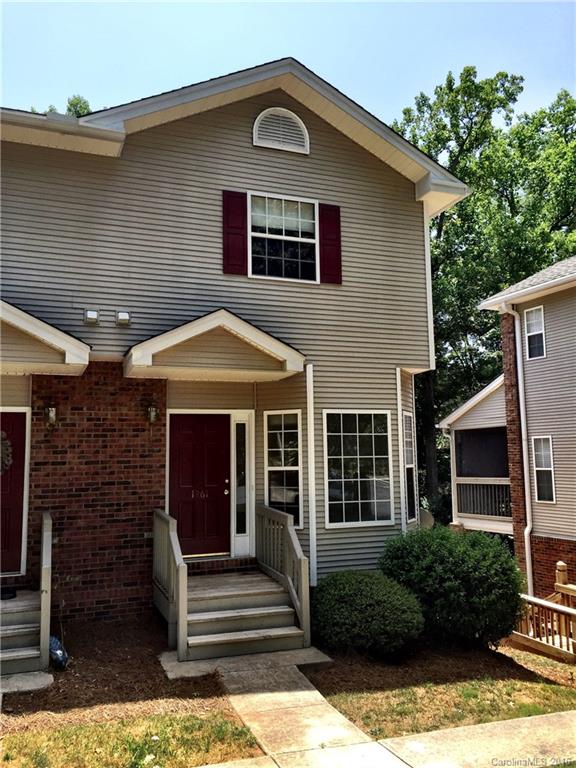 End unit condo minutes from Cherry Park and Winthrop. Easy access to Cherry Rd., Celanese Rd. and I-77 so you're never far from where you need to be. Assigned parking in front presents numerous options for the garage and basement space. Home gym, Man Cave, Art Studio or whatever your imagination can compose. Condo feels bigger than its listed as. Screened porch encourages peaceful nights outside. Perfect for your family or your investment portfolio.