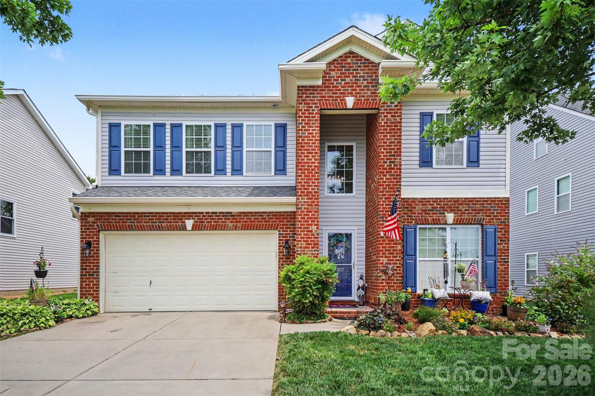 Welcome to this beautifully maintained home in the highly desirable Brandon Oaks community of Indian Trail, where comfort, space, and thoughtful upgrades come together effortlessly. Situated on a quiet street, this spacious two-story home offers over 3,000 square feet with a layout designed for both everyday living and entertaining. From the moment you enter, you’ll notice the open feel and natural flow between the main living areas, enhanced by updated lighting and fixtures throughout. The combination of engineered hardwood and carpet adds warmth and durability, while large living spaces provide flexibility for gatherings or quiet evenings at home. The primary suite on the main level offers convenience and privacy, with additional bedrooms and a bonus space upstairs that can easily adapt to your needs. The backyard is truly a standout feature of this home. Fully landscaped and thoughtfully designed, it creates a private outdoor retreat perfect for relaxing or entertaining. The irrigation system, with multiple zones covering the front, sides, and backyard, keeps the grounds looking lush year-round. A fully powered shed with interior and exterior lighting and outlets adds incredible versatility—ideal for a workshop, hobby space, or additional storage. Whether enjoying evenings around the fire pit or hosting guests on the patio, this outdoor space feels like an extension of the home. Additional updates include a brand new water heater installed in April 2026, brand new roof and gutters in June 2026, and consistent care over the years, including a maintained home warranty, reflecting true pride of ownership. Located within Brandon Oaks, residents enjoy a variety of amenities including a clubhouse, pool, playground, pond, and recreational areas, all connected by sidewalks that encourage an active lifestyle. The surrounding Indian Trail area offers convenient access to shopping, dining, and commuter routes into Charlotte, making this location as practical as it is appealing. This is a rare opportunity to own a well-cared-for home with meaningful upgrades, a standout backyard, and access to one of the area’s most established communities.