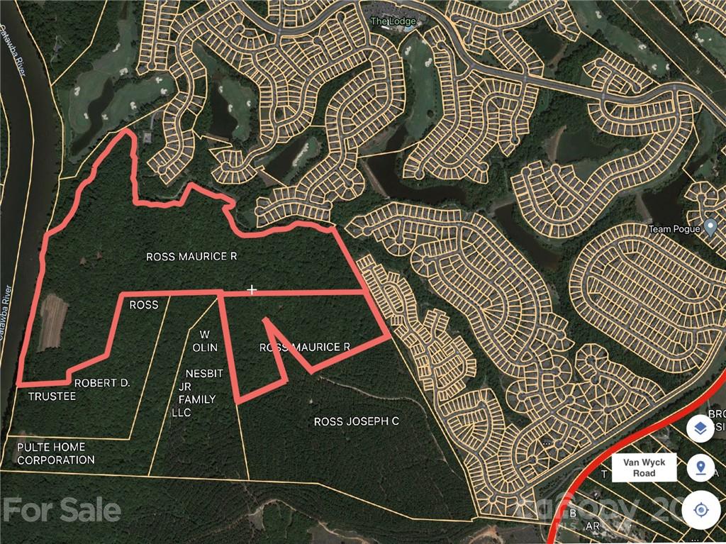 Own a piece of paradise along the Catawba River (114ac.) just minutes to Indian Land and directly behind Sun City.  This tract currently has an easement allowing access.