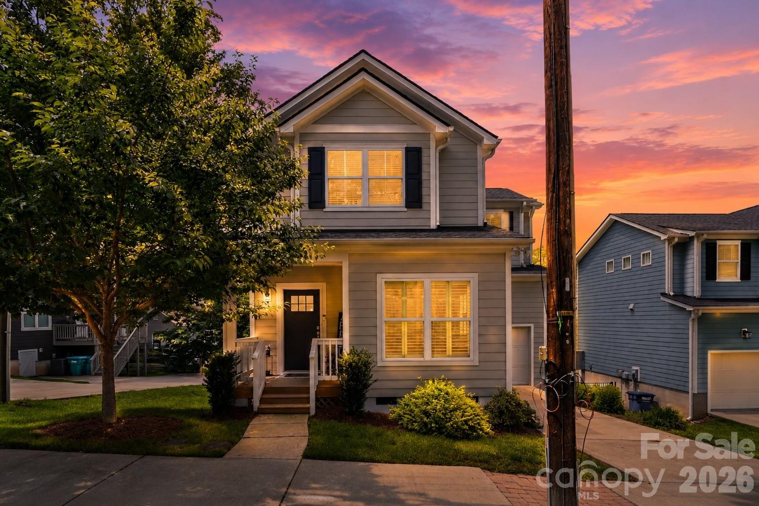 Walkable to downtown Waxhaw, this beautifully maintained 2021-built home offers the rare combination of newer construction, thoughtful semi-custom finishes, and an incredibly livable floor plan in one of Waxhaw’s most convenient locations. Just a short 5 minute walk to downtown Waxhaw, local restaurants, shopping, parks, and recreation, this 4 bedroom, 3 full bath home is designed for both everyday comfort and easy entertaining.

The main level features a bright, open layout with a spacious kitchen, stainless steel appliances, large island with seating, built-in dining booth, plantation shutters, and a comfortable living area filled with natural light. A guest suite and full bath on the main level provide excellent flexibility for visitors, multigenerational living, or a private work-from-home setup. The main-level laundry room, tankless water heater, and one-car garage with added overhead platform storage add even more everyday convenience. Upstairs, the versatile loft offers a true second living space and can easily function as a media room, home office, yoga studio, playroom, or lounge area. The loft also includes a built-in window nook with hidden storage, plus attic pull-down access. The spacious primary suite features double-door entry, tray ceiling, plush carpet, a large walk-in closet, dual vanities, and a beautiful tiled shower. Outdoor living is just as inviting, with an upper deck, lower hangout area, newly fenced backyard, and an exceptionally large crawlspace that offers valuable additional storage. With its easy 5 minute walk to downtown Waxhaw location, newer construction, flexible layout, and semi-custom details throughout, this home is a rare find in the heart of Waxhaw.