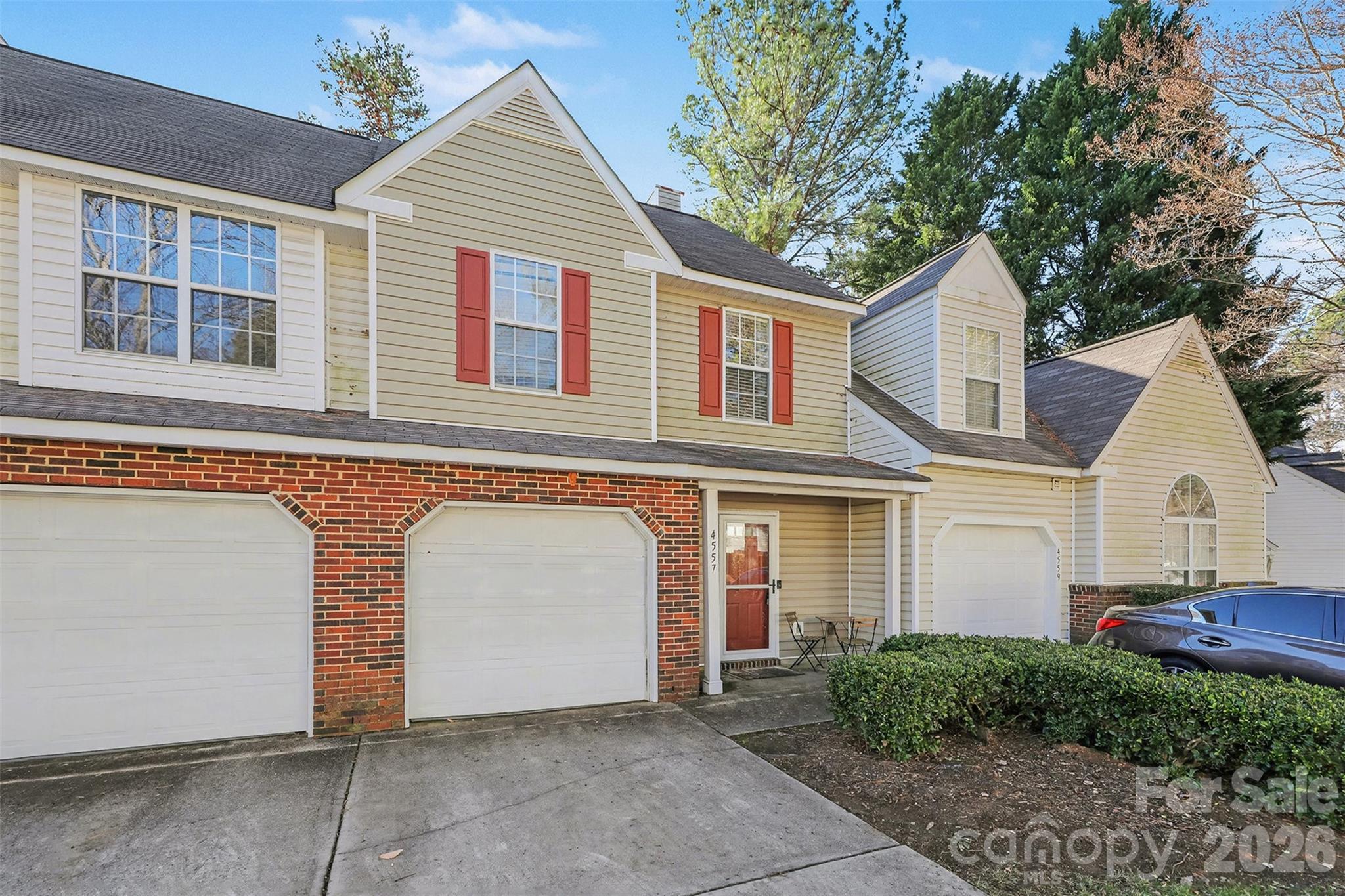 Amazing opportunity to own a popular and hard to find floorplan in an established Charlotte community! This bright and open 2 bedroom, 2.5 bath townhome offers a functional layout with an inviting main level featuring an open-concept living area and kitchen with island, perfect for everyday living and entertaining. Upstairs, you’ll find two spacious primary bedrooms, each with its own private bath and walk in closet, offering ideal separation and flexibility. Enjoy low-maintenance living with exterior maintenance, landscaping, water, and sewer all included in the HOA. Conveniently located just minutes from UNCC, shopping, dining, and major highways including I-77 and I-485, with easy access to Concord Mills, Uptown Charlotte, and Charlotte Douglas International Airport. A fantastic combination of location, layout, and value!