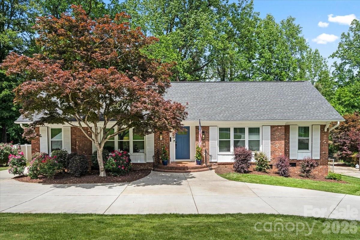 Charming, turnkey living in Beverly Woods. Welcome to this beautifully maintained, move-in-ready brick ranch nestled in the highly sought-after Beverly Woods community. Offering the ultimate low-maintenance lifestyle for busy professionals, couples, or families! This home delivers the perfect blend of classic character and modern updates. Step inside to a freshly repainted interior filled with natural light, updated fixtures, built-ins, and elegant finishes. The heart of the home is the newly remodeled kitchen, boasting premium quartz countertops, a stylish mosaic tile backsplash, brand-new appliances, and updated flooring. Both bathrooms have been thoughtfully     renovated with bright, modern designs. A striking circular driveway (2021) adds architectural interest, while providing generous amount of parking and a smooth flow for guests. Relax with a cup of coffee or host friends on the freshly painted deck that is framed by mature trees in a peaceful setting. The spacious, fully fenced backyard offers excellent shade, a storage shed and ample room to create a backyard oasis with a future pool! Big-ticket updates have already been done for you, to maximize energy efficiency: encapsulated crawl space (2026); new windows and exterior doors (2021); and new water heater (2026). Commute to Uptown in minutes, enjoy local favorites, and savor world-class SouthPark dining, shopping and top rated schools. Don’t miss the opportunity to live in of one of Charlotte’s most desirable neighborhoods! Schedule your tour today!