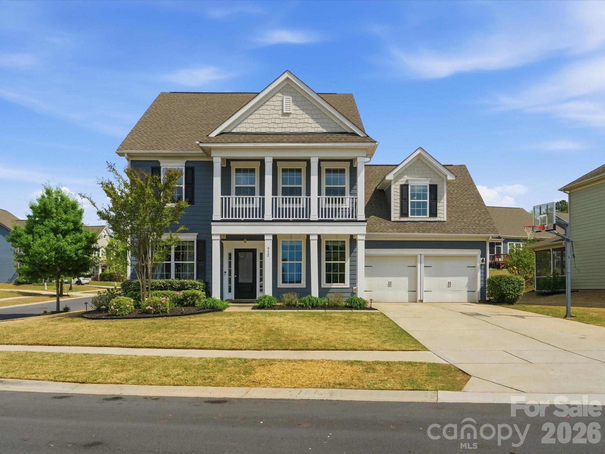 This home truly has it all. Located in the highly sought-after Waterside at the Catawba, this property sits on one of the largest, flattest backyards in the community with plenty of room to add a pool or create your ideal outdoor living space. Inside, you’ll find a dedicated home office plus a main level guest suite with full bath, perfect for visitors or multi-generational living. NEW CARPET! The open floor plan is filled with natural light, offering beautiful backyard views from both the gourmet kitchen and family room. The white kitchen features granite countertops, a large center island, and a spacious breakfast area with a door leading to a huge screened porch, ideal for relaxing or entertaining. Upstairs, the primary suite offers a spa-like bath with soaking tub, walk-in shower, and large walk-in closet. You’ll also find three additional bedrooms plus a bonus room/bedroom with private full bath, giving everyone their own space. Enjoy resort-style living with neighborhood amenities including a community pool, tennis courts, playground, walking trails, and access to the Catawba River. Zoned for highly desirable schools, including Catawba Ridge High School.