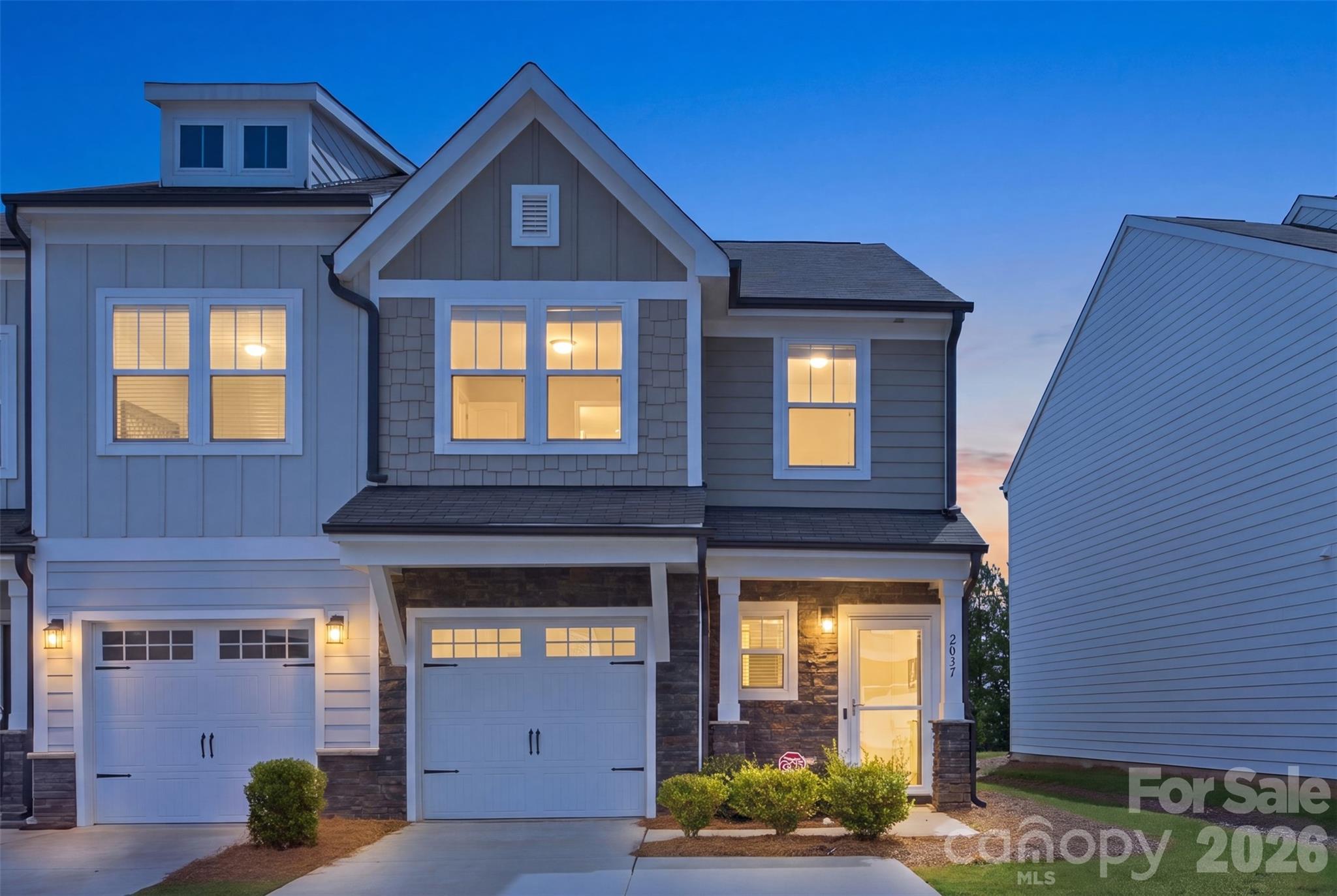 Welcome to 2037 Crooked Oak Lane, where modern comfort, thoughtful upgrades, and small-town charm come together in one exceptional home. This move-in-ready 3-bedroom, 2.5-bath residence features an inviting open-concept layout designed for both everyday living and effortless entertaining. The stylish kitchen is equipped with Whirlpool appliances, upgraded sink hardware, and overlooks the spacious living and dining areas, complete with a custom accent wall that adds warmth and character.

The generous primary suite offers a professionally designed walk-in closet, while additional features throughout the home include ceiling fans, upgraded bathroom hardware, two smart thermostats, and a CPI security system with glass-break detection and carbon monoxide monitoring for added peace of mind. The garage has been enhanced with a wall-mounted storage organization system to maximize space and functionality.

Step outside to enjoy a fully fenced backyard with a white vinyl privacy fence—ideal for children, pets, backyard gatherings, or simply relaxing after a long day. As an added bonus, the 75-inch TV in the living room and 32-inch TV in the guest bedroom will convey with an acceptable offer, making this home even more move-in ready.

Located in a desirable York community featuring a neighborhood dog park, this home offers the perfect balance of peaceful suburban living with everyday convenience. Enjoy easy access to historic downtown York, local restaurants and shops, parks, and schools, while remaining within a comfortable drive of Rock Hill, Lake Wylie, and the Charlotte metro area. Whether you're a first-time buyer, looking to downsize, or simply searching for your next home, this one is sure to impress!