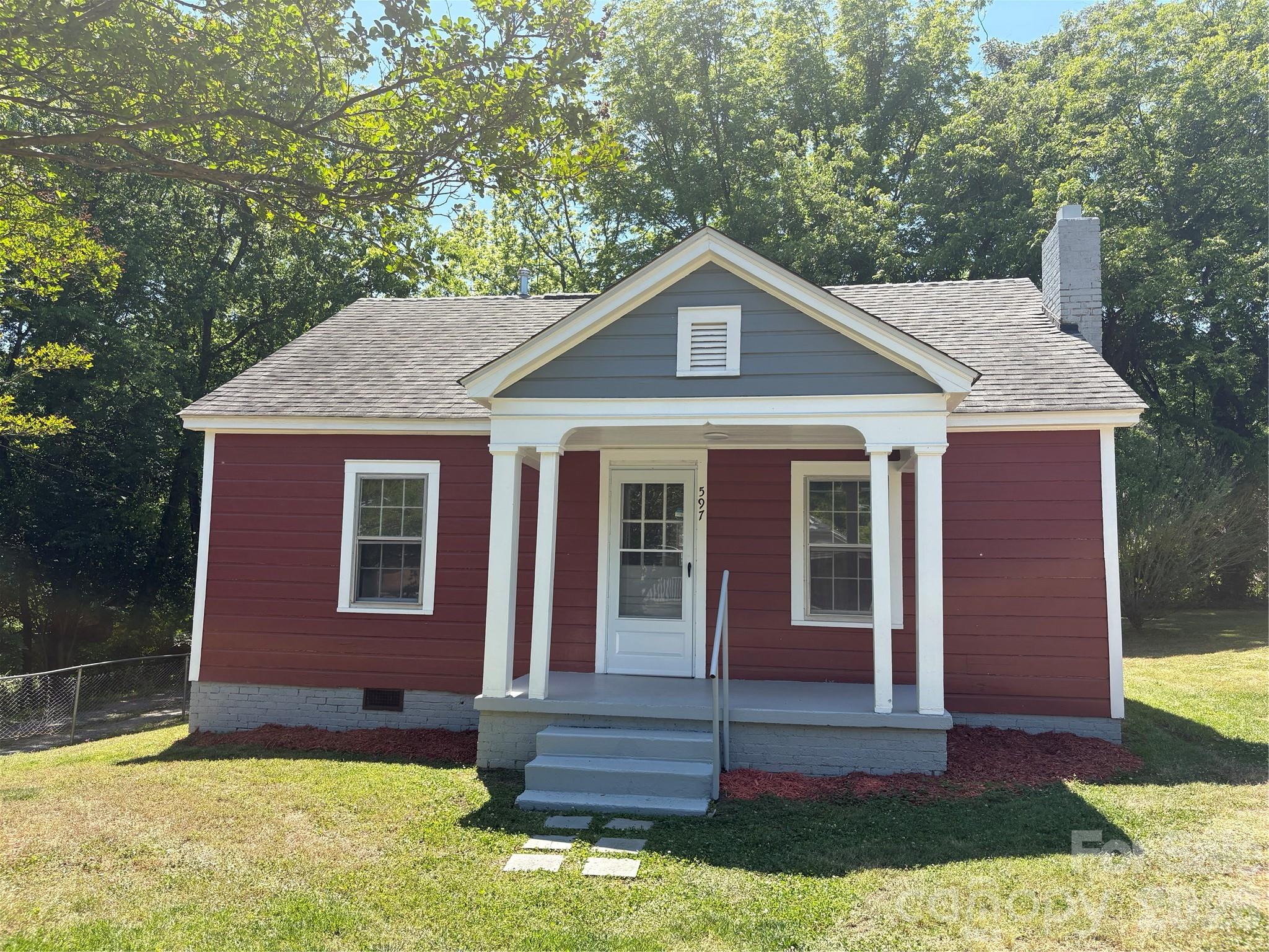 Don’t miss this move-in ready opportunity in the heart of Concord. This charming 2BR/1BA home offers many new updates while restoring some of the original historic features. Beautiful refinished hardwood flooring in the living room and bedrooms.  Updated kitchen features new base cabinets, laminate countertops, and laminate flooring.  Fully remodeled bathroom with new soaking tub, laminate flooring, and vanity.  Updated plumbing along with new bathroom and kitchen fixtures.  Updated electrical featuring new ceiling fans, light fixtures, switches, and water heater. Freshly painted exterior front porch, trim, and foundation.  Step outside to a nice sized quiet, private back yard.  Just blocks away from Union/Church St and revitalized downtown Concord.  Schedule your showing today!