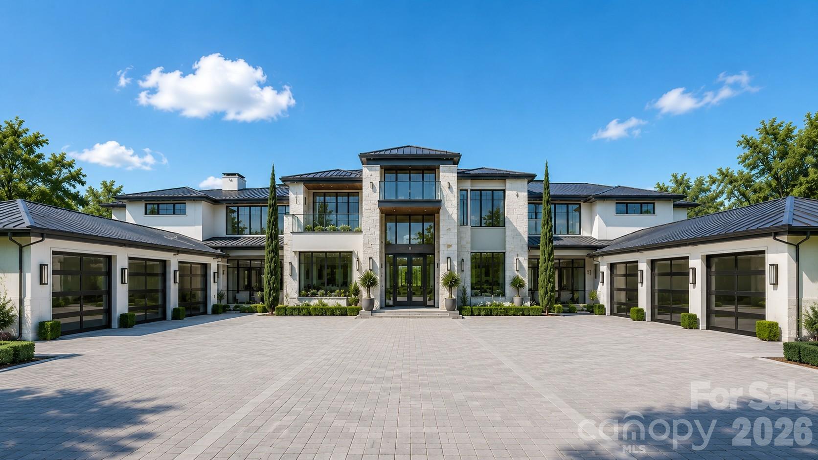 Introducing a masterpiece by one of the city's premier builders, Davis Simonini Signature Homes, and designed by renowned architect, Christopher Phelps. This stunning estate will sit on a private 2-acre, flat, double lot surrounded on all sides by Longview, offering breathtaking water & fairway views. Not being part of Longview, you have no restrictions on style, architecture or plans, so you truly can customize to build whatever you can dream up. With
over 8,000 SF of luxury, this home features 5 BRs, 5 full & 2 half BAs, a 6-car garage, main-level primary suite, chef’s kitchen w/ scullery, & club/game/recreational room w/ bar, golf simulator, wine room and more. A covered terrace w/ outdoor kitchen overlooks an optional custom pool & spa—your private resort. Close to top
shopping/dining: Waverly, Blakeney, Stonecrest & The Bowl. A rare opportunity to build your dream home surrounded by one of Charlotte’s most prestigious communities, without the requirement of joining the club. Renderings are an example of what could be built on this lot. Plans and pricing subject to change based on design created with architect and selections made.