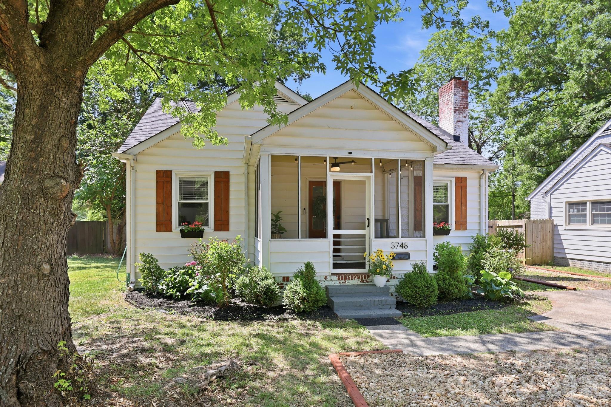 This character-filled home offers a lifestyle buyers will love, smack in the middle between NoDa and Plaza Midwood! Super easy access to eclectic and vibrant scenes with amazing restaurants, breweries, art galleries, music venues, parks and coffee shops while remaining just minutes from center city and South End too!  You may find yourself choosing to stay home rather than going out when you step into the backyard - fully fenced and private.  Enjoy the firepit circle, host a gathering under the shady tree - there's even a footprint for a future patio or deck.  Bonus features:  Screened-in front porch, a storage building, plenty of driveway parking and 2 extra parking pads to make turning around to exit easy, peasy!  Architectural details abound in this charmer including original hardwoods, original black and white checkered bathroom floor tile and glass door knobs.  Solid bones, well maintained, updated and gleaming!  If you missed out on other homes nearby, don't let this opportunity pass you by.  This is a good one - full of charm, character, move in ready!  (Roof new in 2021 & windows new in 2019)