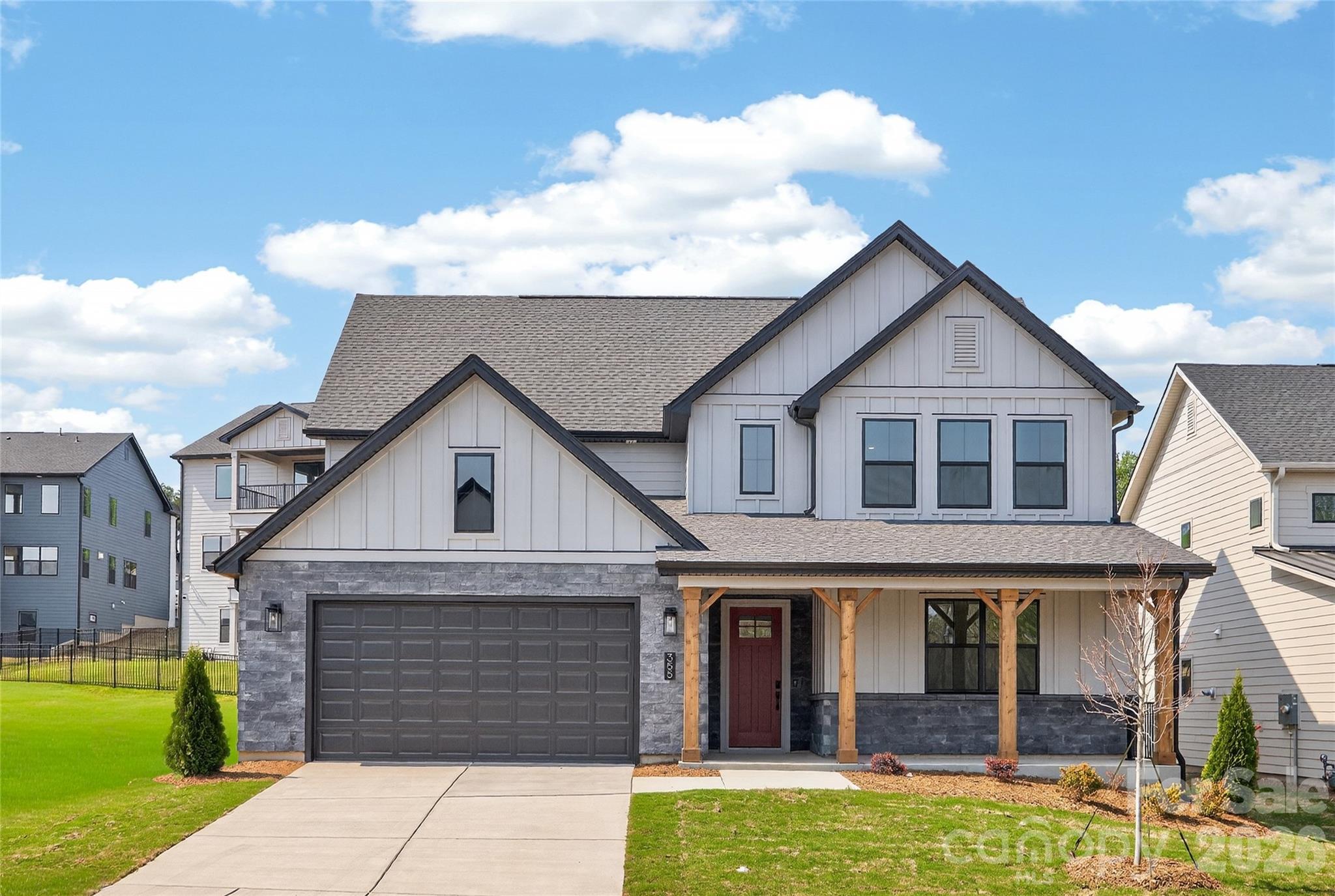 Quick Move-In new construction near Lake Wylie! Homesite 25 features the popular Grayson plan by Shea Homes with 2,610 sq ft, 4 bedrooms, and 3 baths, including a main-level guest suite. Enjoy an open-concept layout with a chef’s kitchen showcasing KitchenAid gas appliances, upgraded countertops, farmhouse sink, walk-in pantry, and a rolling dining wall for indoor/outdoor living. Extensive premium upgrades include enhanced flooring, cabinetry, trim, tile, and a 4' garage extension. Located in Windell Woods—less than a mile from Lake Wylie—with easy access to trails, golf, and a quick commute to Charlotte. Schedule a tour today!