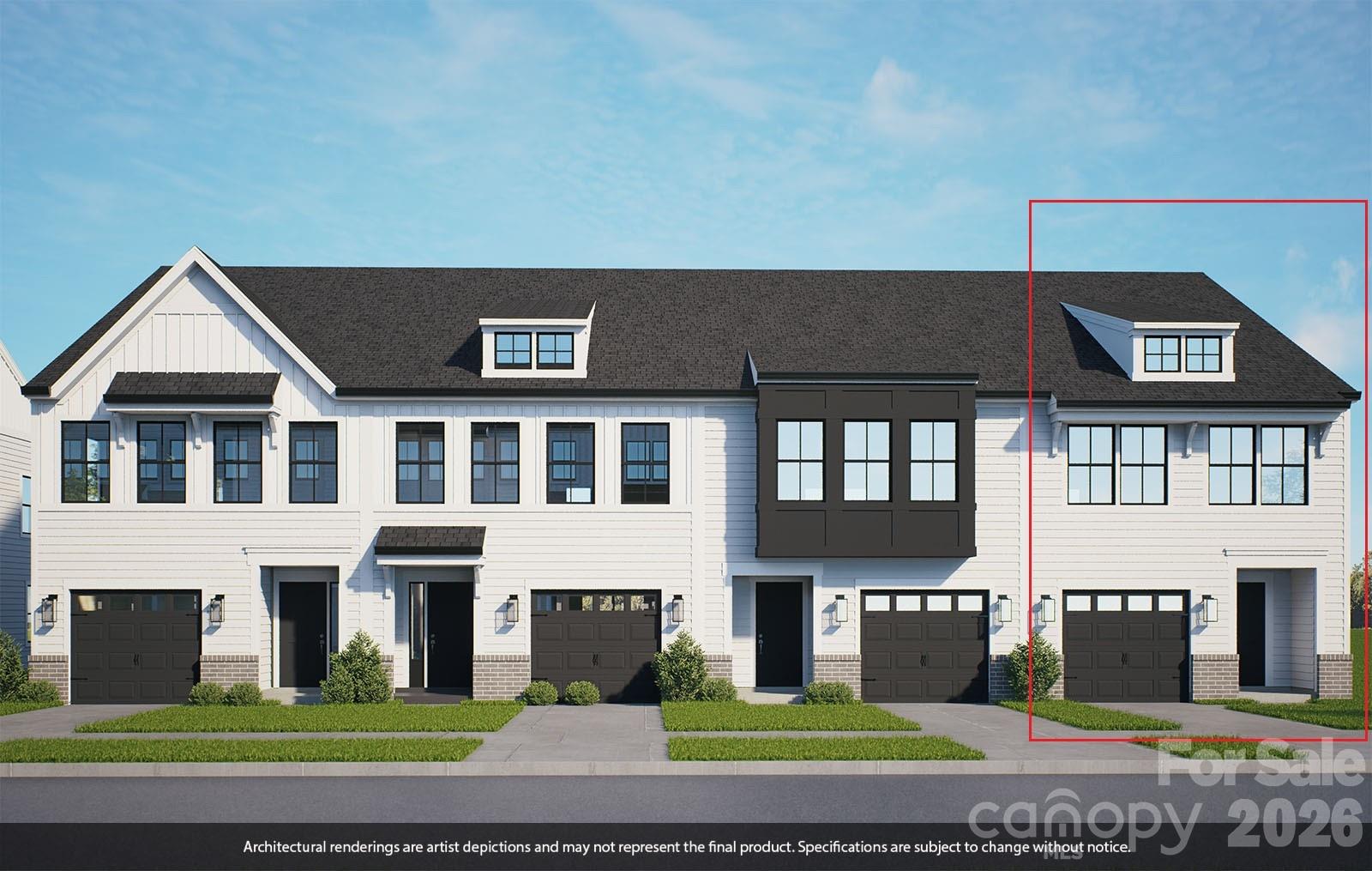 This two-story townhome includes three bedrooms and two-and-one-half bathrooms. Immediately inside the entrance, a hallway that leads past the staircase and half bathroom and into the open concept great room with an eat-in, kitchen, and patio. The primary suite features a walk-in closet, tray ceiling, and dual vanities. A laundry closet is located just outside of the primary suite for ultimate convenience. Two secondary bedrooms and one full bathroom are also located upstairs. A one-car garage and a bench and cubbies complete this floor plan.