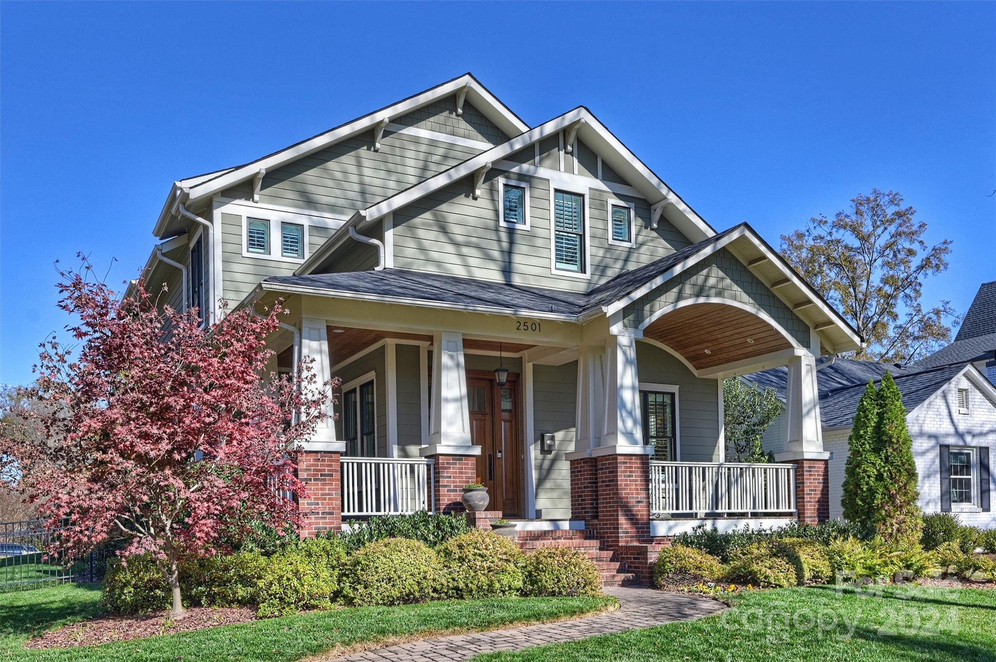 Sitting on a beautiful corner lot in the Chantilly neighborhood, this 5BR/4BA stunner has everything you're looking for! Kitchen is equipped with SS apps, granite countertops, large island, gas cooktop, dbl wall oven, and a butler's pantry. Open floor plan w/large family room w/an office/kids play area just off family room. Large screened porch allows you to take the entertaining outside. Bedroom and full bath also located on main floor. Second floor offers a large primary suite. Primary bathroom features a soaking tub, large shower, dual vanity and spacious closet. In addition to the primary on the second floor, you'll also find the laundry, as well as 3 additional bedrooms and 2 more full bathrooms.  Out back you'll find a paver patio, fenced in yard and a detached 2 car detached garage with stairs to storage above. This home is located on one of the most desirable blocks in the popular Chantilly neighborhood.  Close to all the restaurants and shopping of both Elizabeth and Midwood.