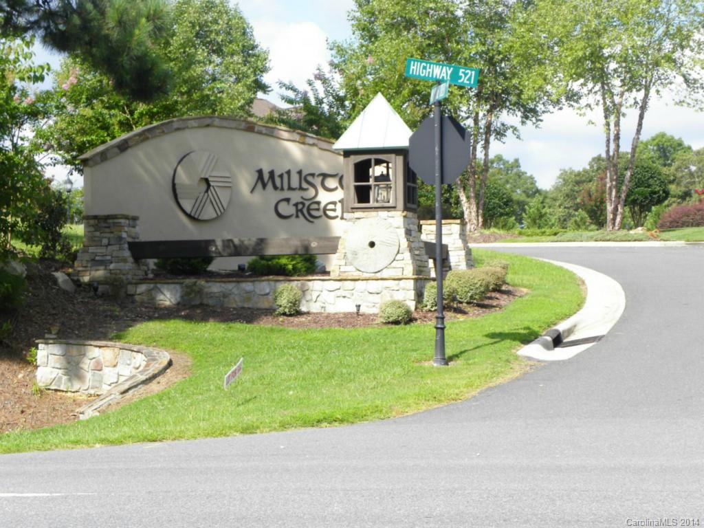 Come and build your dream home in the exquisite neighborhood of Millstone Creek.  Conveniently located 3 miles south of Sun City off of Hwy 521 in a quiet neighborhood with beautiful homes.  This is a great corner lot that is wooded with beautiful hardwoods.  This nice even lot would make a perfect spot for your dream home.  Priced well below tax value.  Call today to get this prime lot at this great price.